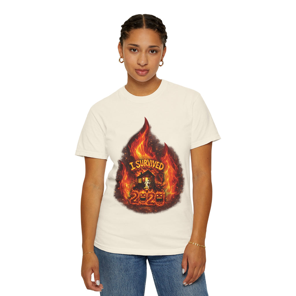 I Survived 2020 — Director's Cut S2:E3 "The California Wildfires" | Wildfire Edition Memorial Unisex Garment-Dyed T-shirt
