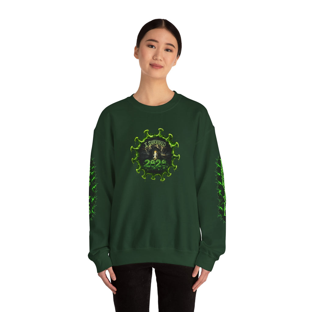 I Survived 2020 — PANDEMIC S1:E4: Director's Cut "Mask Madness" Unisex Heavy Blend™ Crewneck Sweatshirt