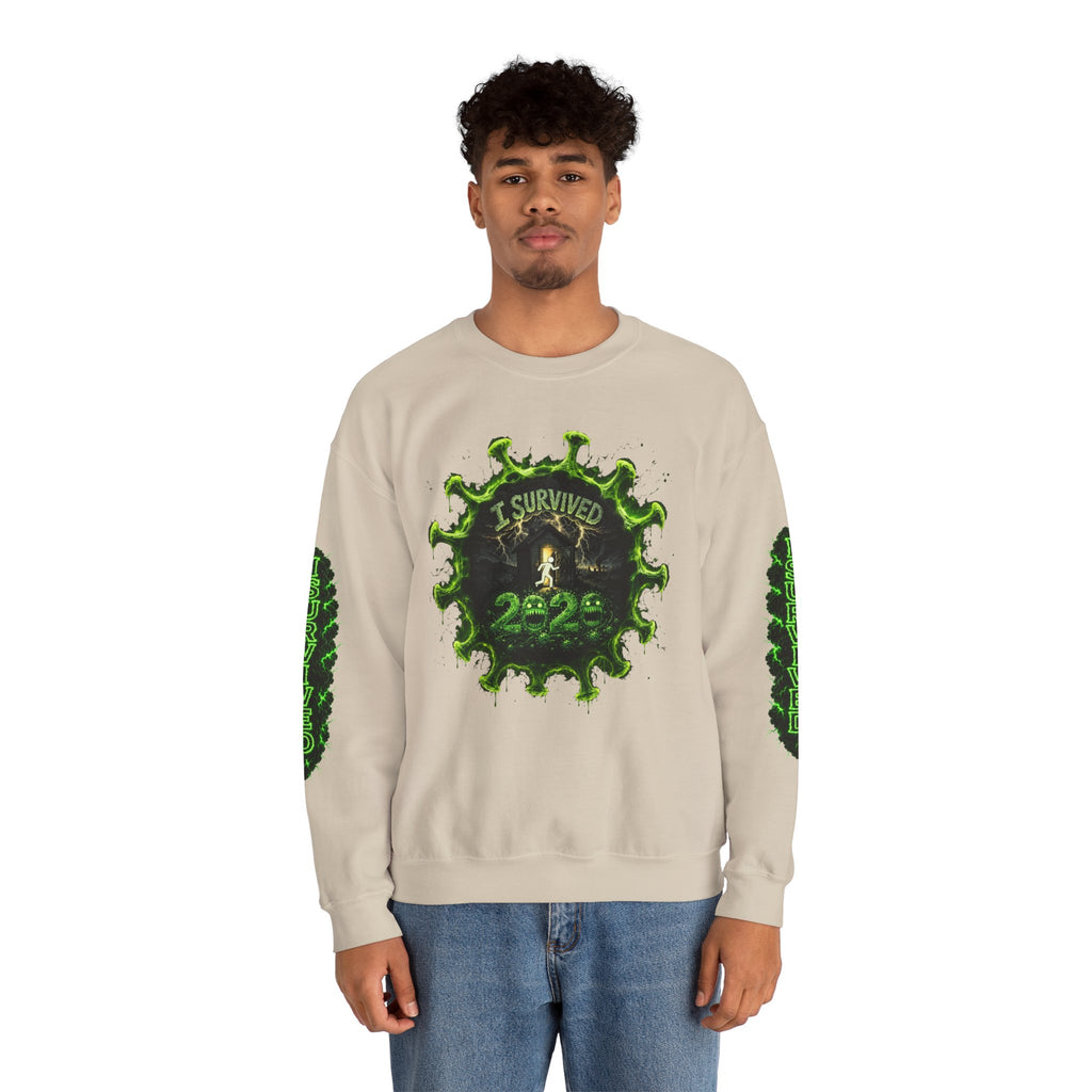 I Survived 2020 — Director's Cut S1:E1 "COVID-19: The Coronavirus" | Pandemic Edition Unisex Heavy Blend™ Crewneck Sweatshirt