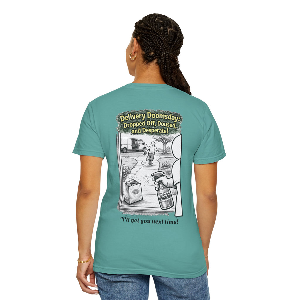 I Survived 2020 — Director's Cut S1:E5 "Delivery Doomsday" | Pandemic Edition Unisex Garment-Dyed T-shirt