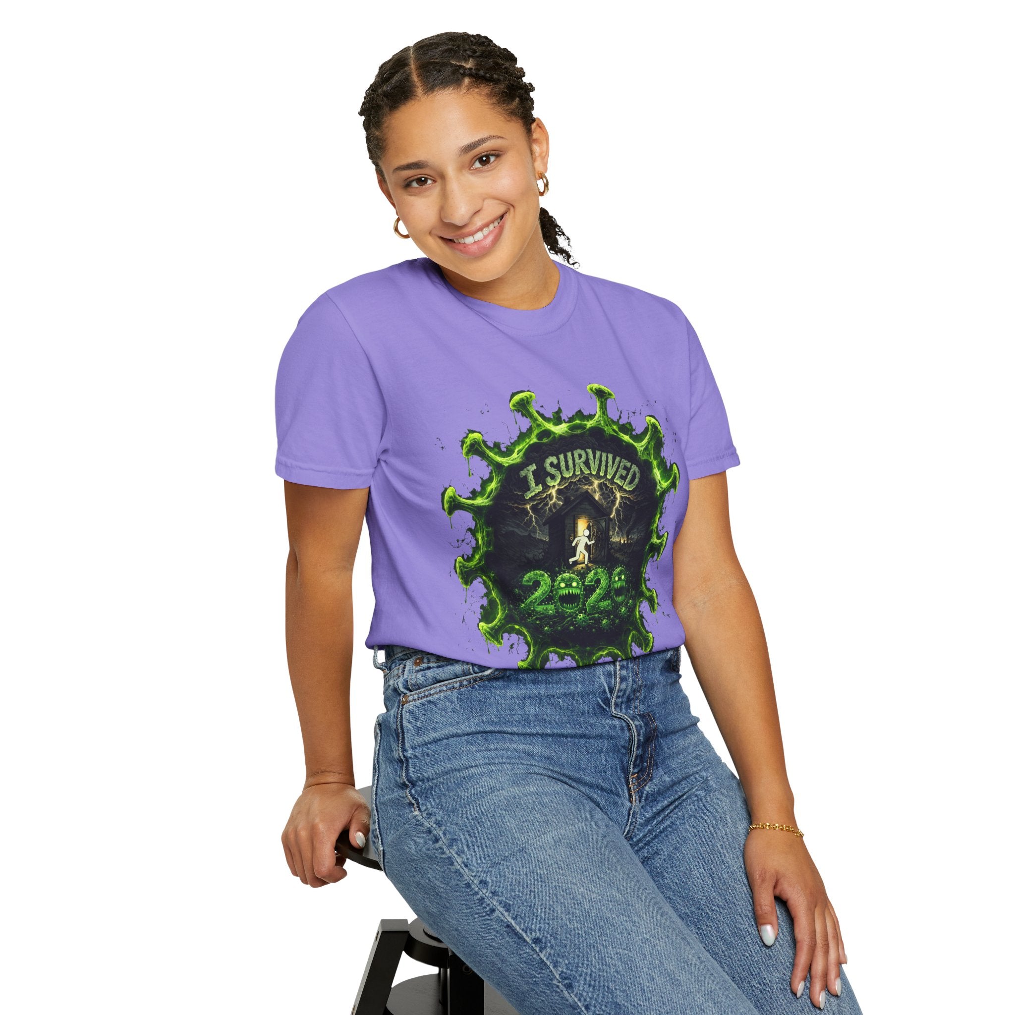 I Survived 2020 — Director's Cut S1:E3 "The Jab!" | Pandemic Edition Unisex Garment-Dyed T-shirt