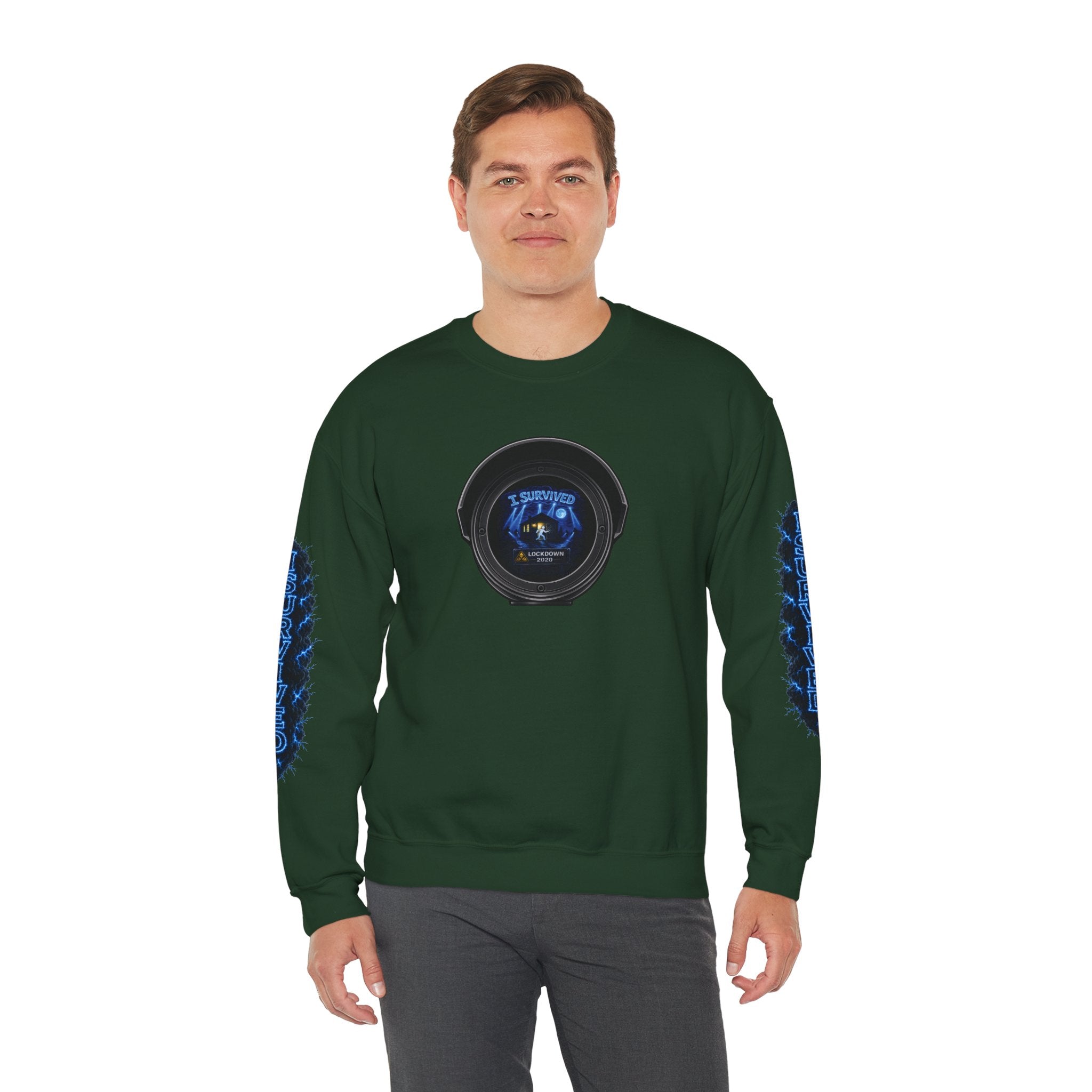 I Survived 2020 — LOCKDOWN S3:E3: Director's Cut Special Edition "Remote Schooling" Unisex Heavy Blend™ Crewneck Sweatshirt