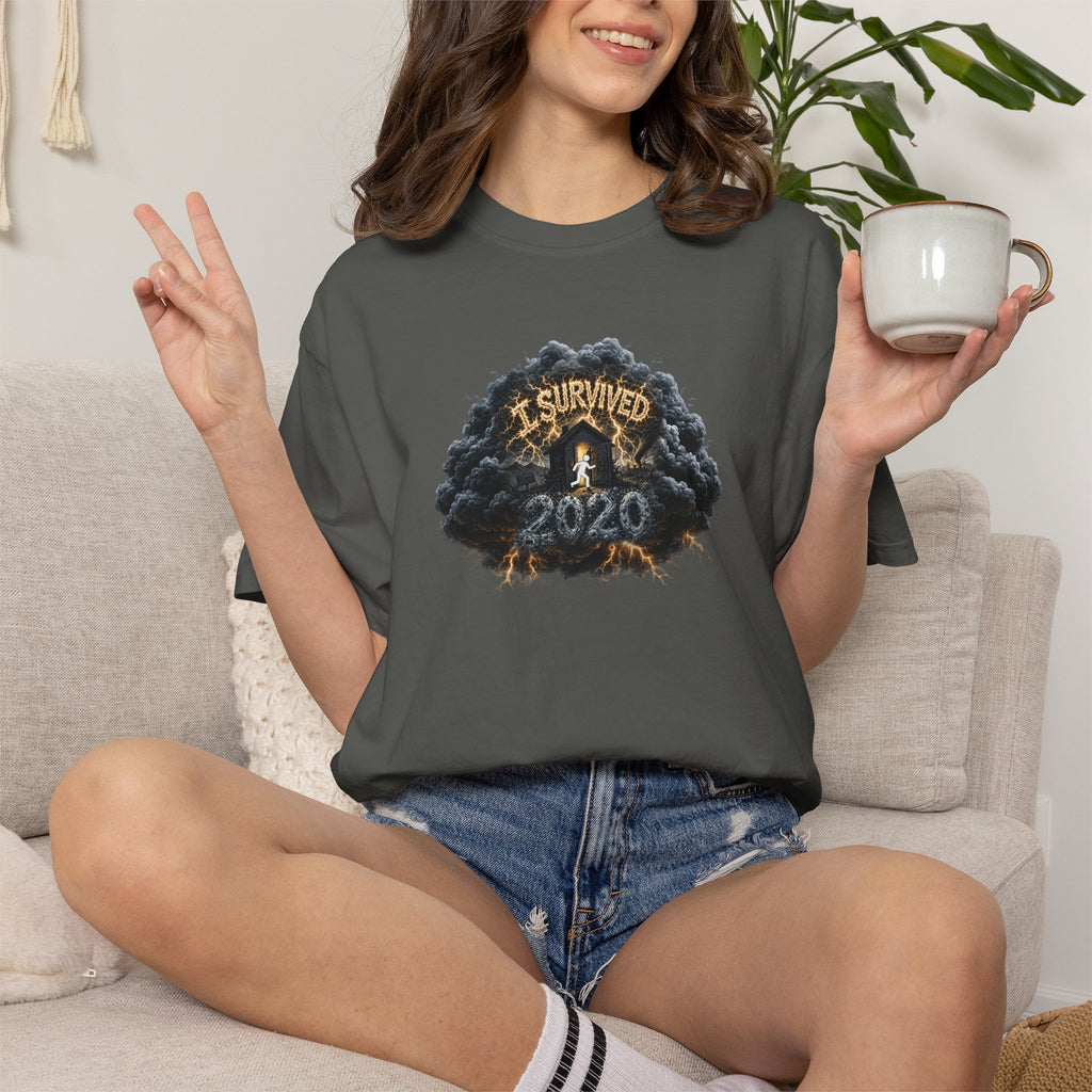 I Survived 2020 — Original PILOT Design: Director's Cut Unisex Garment-Dyed T-shirt