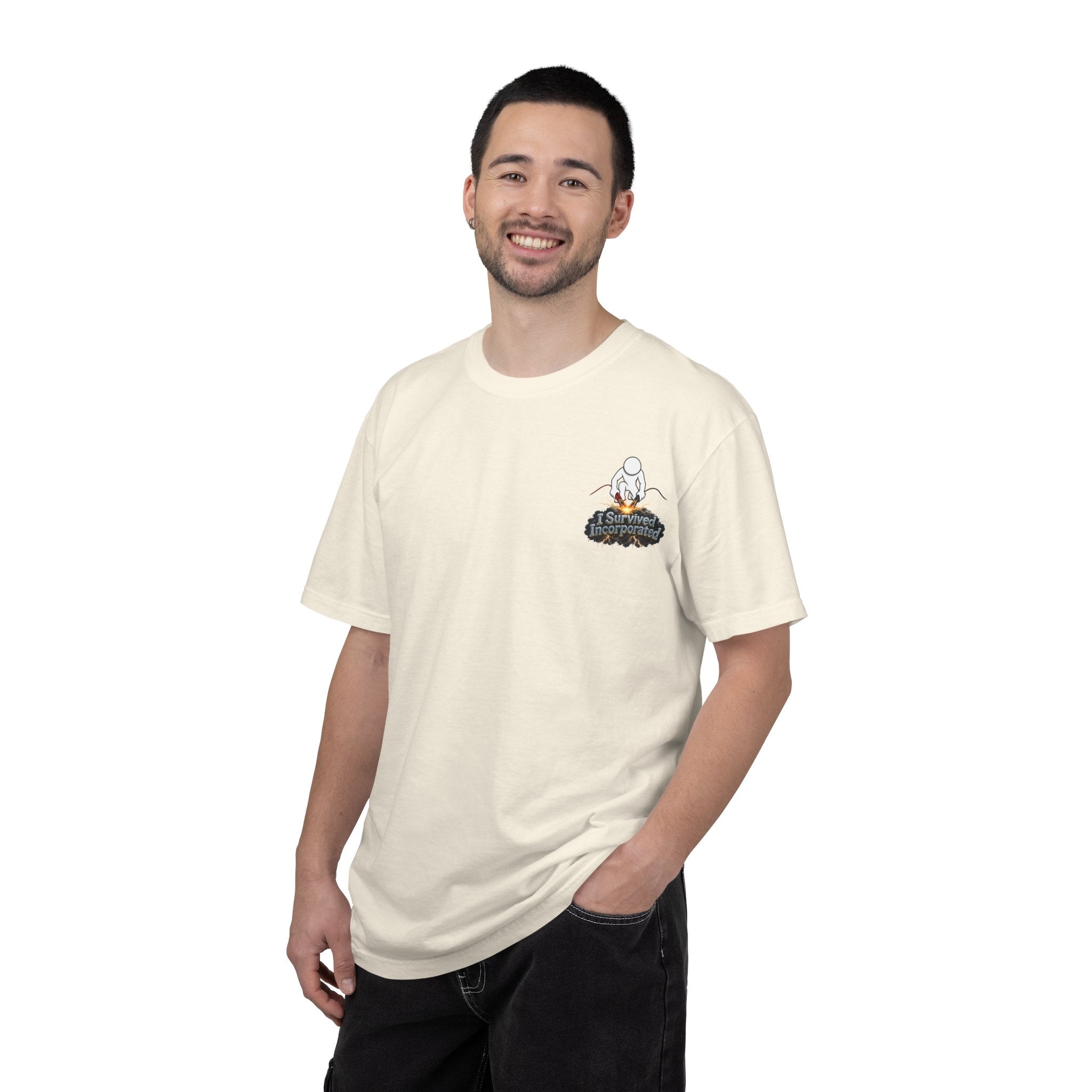 I Survived 2020 — "Please Stand By" Test Pattern Tee Summer Premier Unisex Garment-Dyed T-shirt