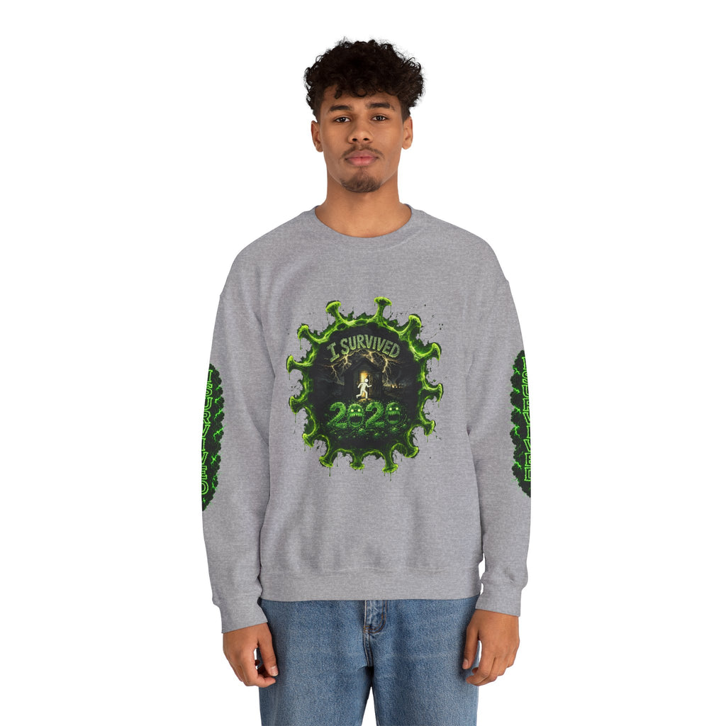 I Survived 2020 — Director's Cut S1:E4 "Mask Madness Mayhem Moment" | Pandemic Edition Unisex Heavy Blend™ Crewneck Sweatshirt
