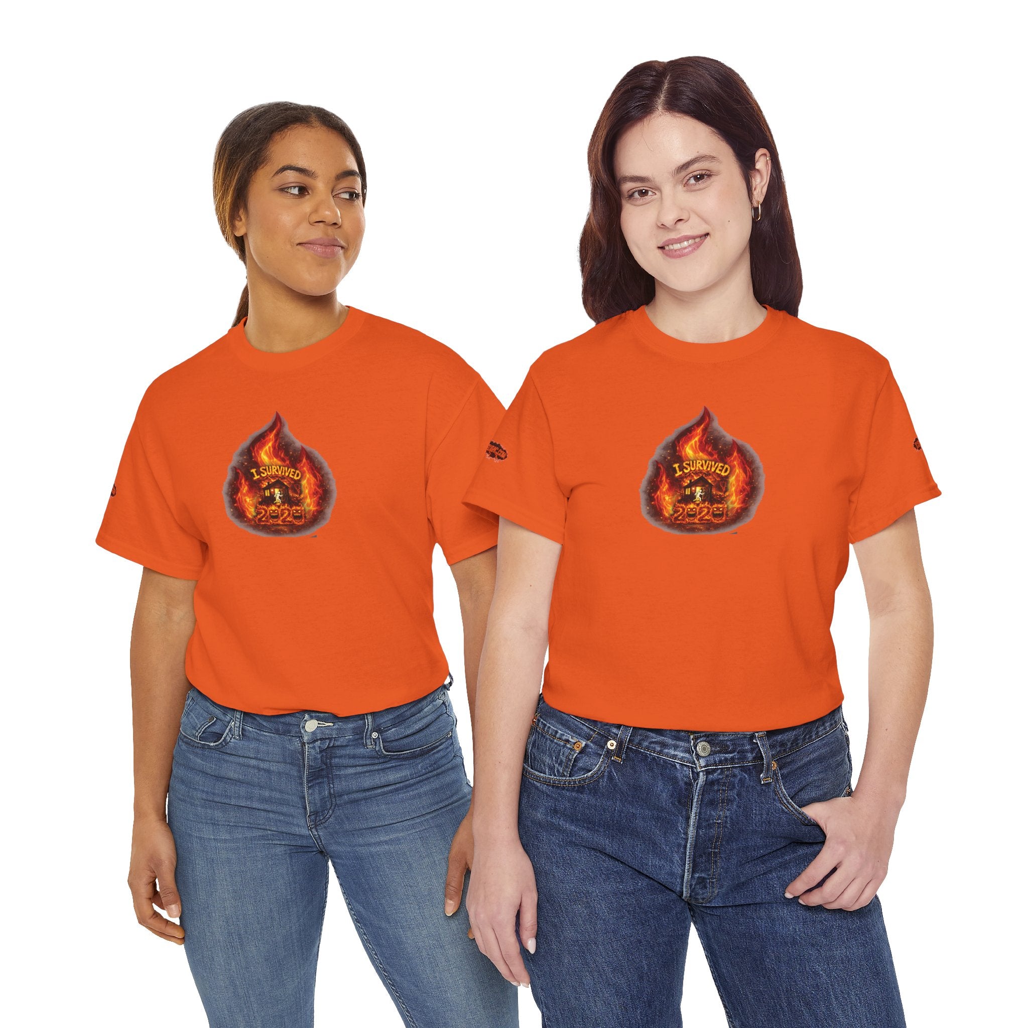 I Survived 2020 — WILDFIRES S2:E3: Director's Cut Special Edition "The California Wildfires" Memorial Unisex Heavy Cotton Tee