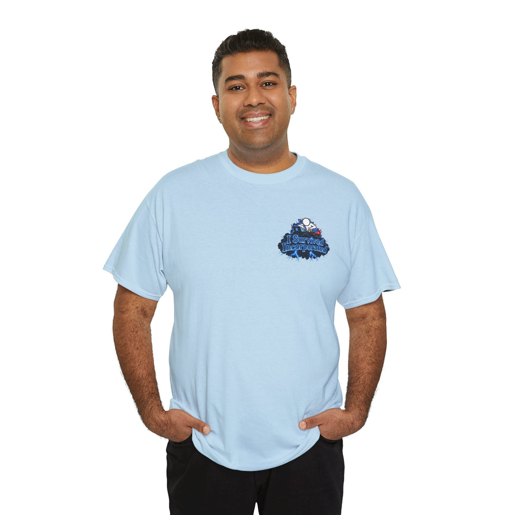 I Survived 2020 — "Please Stand By" Test Pattern Tee Lockdown Surveillance Edition Summer Exclusive Unisex Heavy Cotton Tee