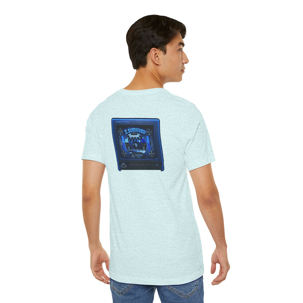 I Survived 2020 — "Please Stand By" Test Pattern Tee Lockdown Summer Exclusive Unisex Jersey Short Sleeve Tee