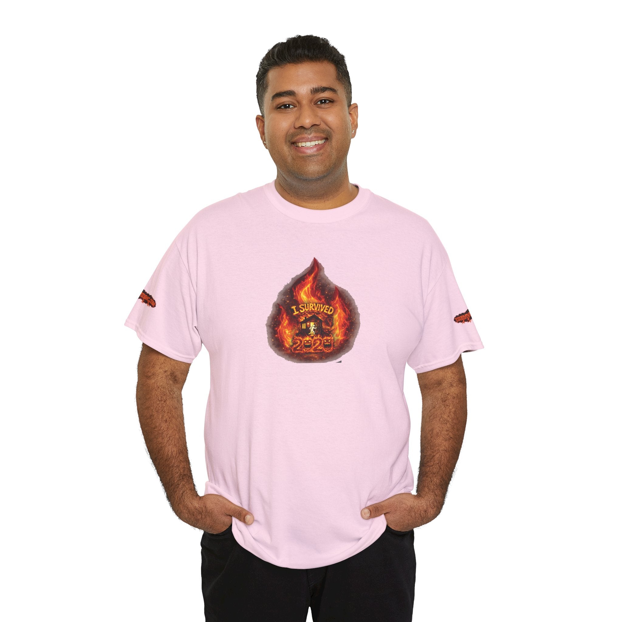 I Survived 2020 — WILDFIRES S2:E3: Director's Cut Special Edition "The California Wildfires" Memorial Unisex Heavy Cotton Tee