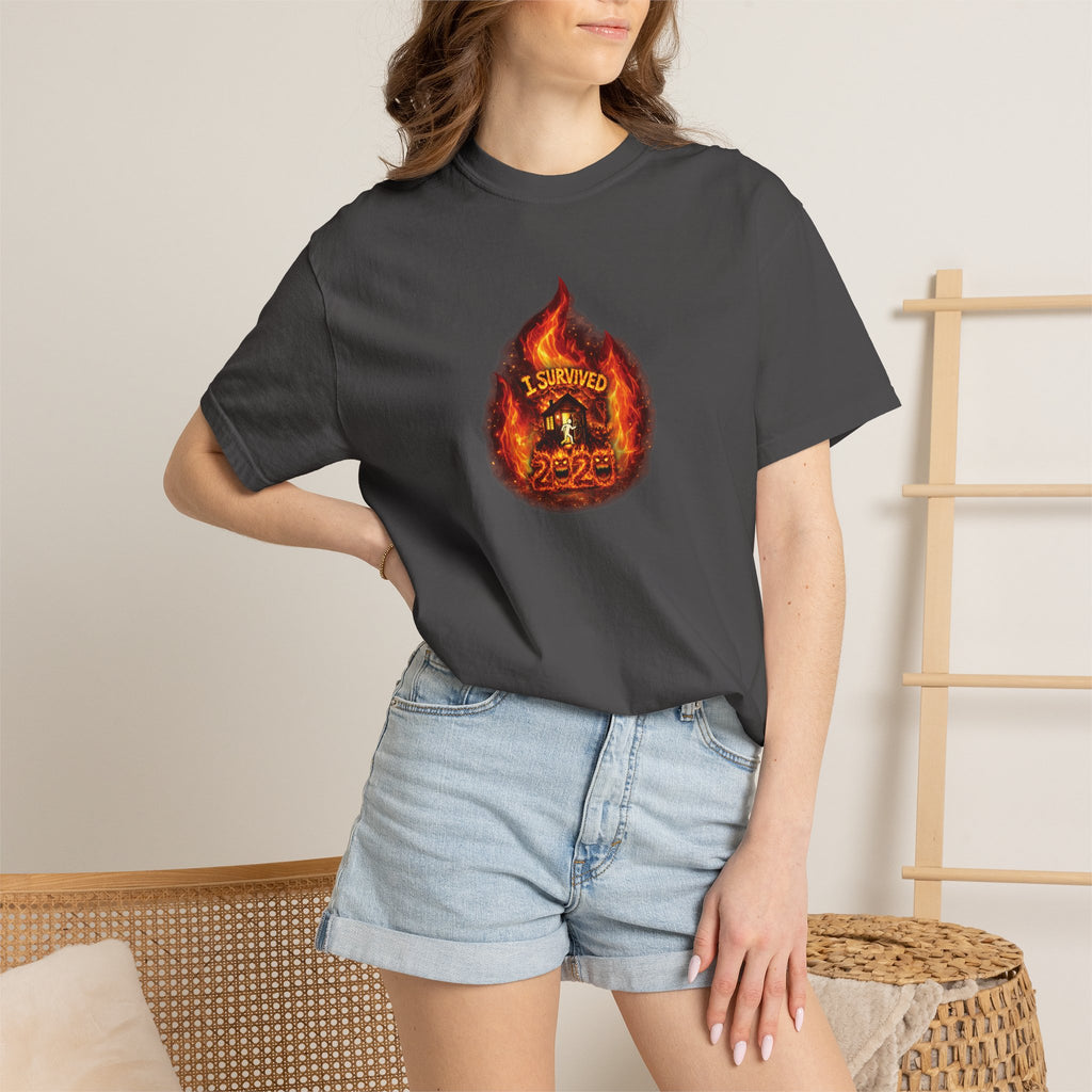 I Survived 2020 — WILDFIRES S2:E1: Director's Cut "Berry Creek" Memorial Unisex Garment-Dyed T-shirt