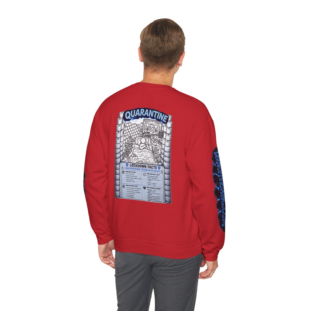 I Survived 2020 — LOCKDOWN S3:E1: "Quarantine" Unisex Heavy Blend™ Crewneck Sweatshirt