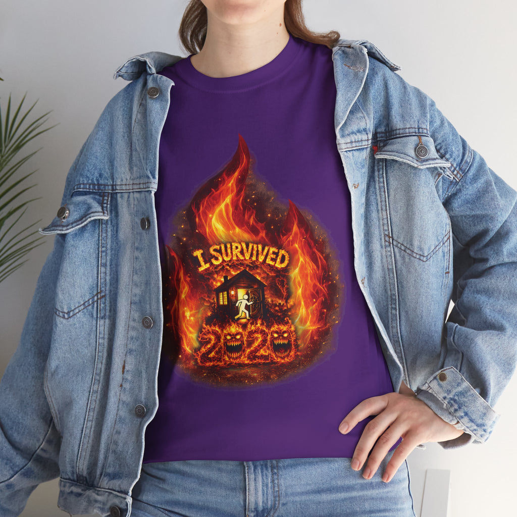 I Survived 2020 — Director's Cut S2:E1 "Berry Creek" | Wildfire Edition Memorial Unisex Heavy Cotton Tee (SPECIAL EDITION)