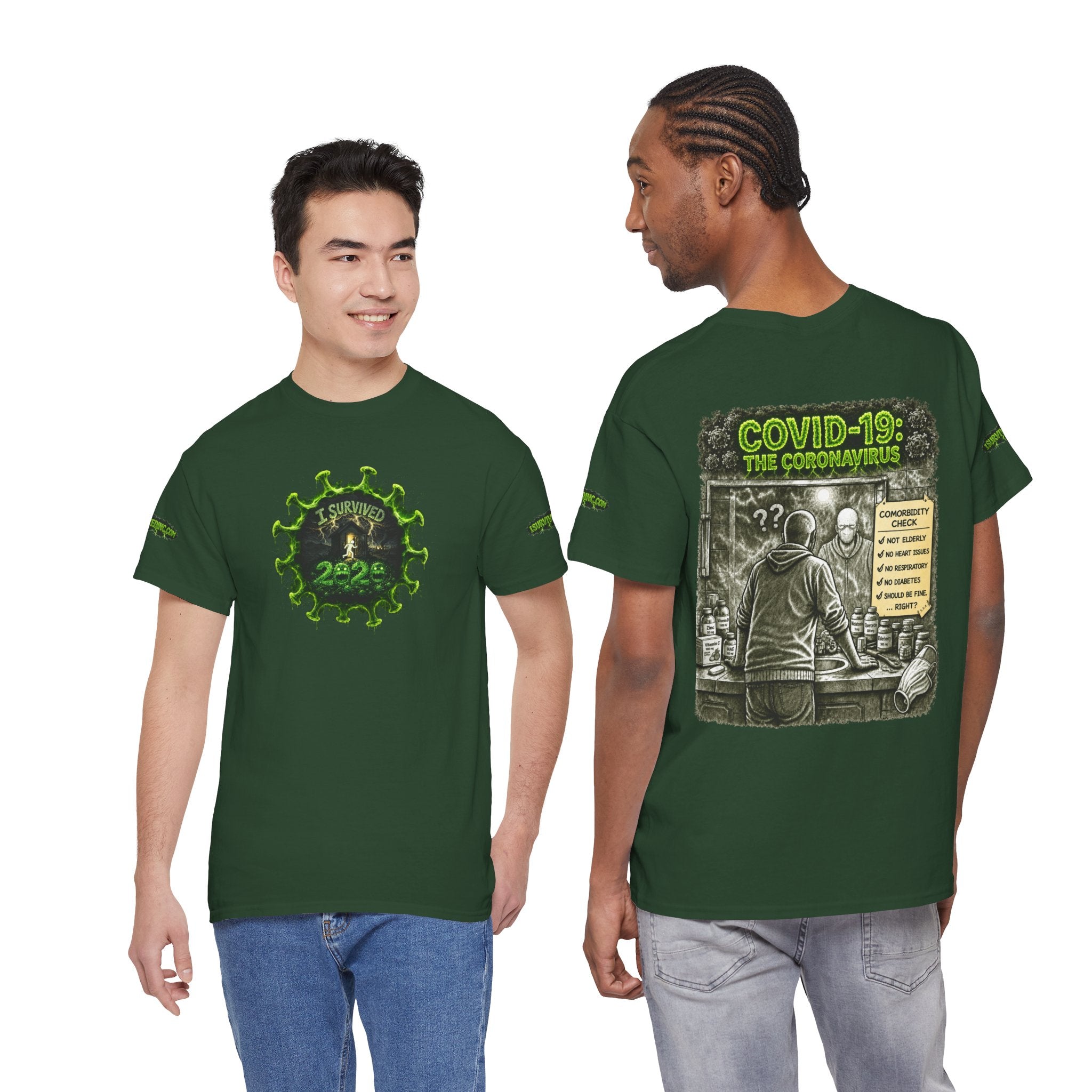 I Survived 2020 — PANDEMIC S1:E1: Director's Cut Special Edition "COVID-19: The Coronavirus" Unisex Heavy Cotton Tee