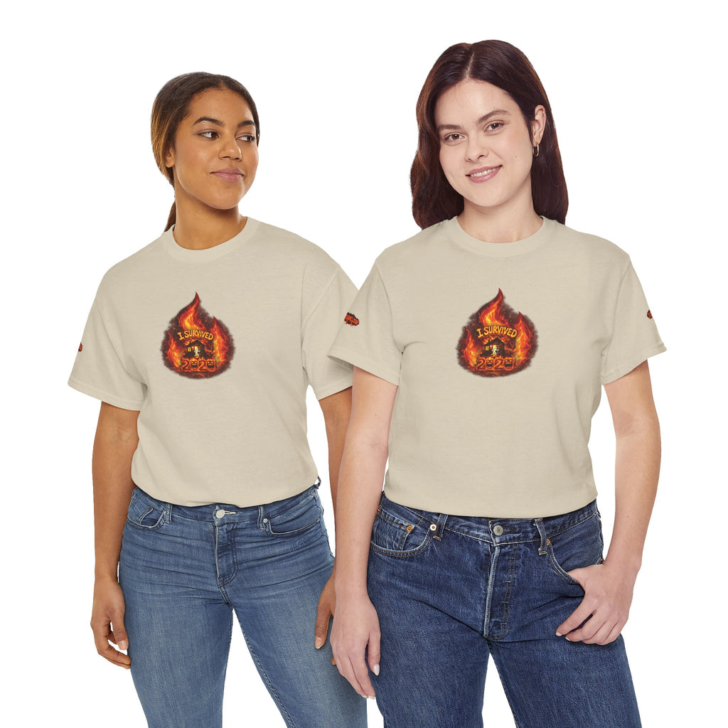 I Survived 2020 — WILDFIRES S2:E1: Director's Cut Special Edition "Berry Creek" Memorial Unisex Heavy Cotton Tee