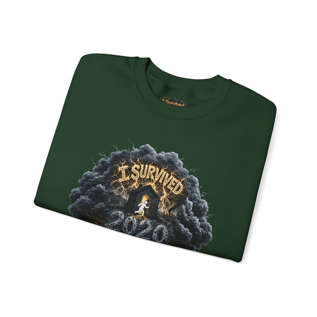 I Survived 2020 — Director's Cut Original Design Teaser Tee | Season 1 Premiere Drop Unisex Heavy Blend™ Crewneck Sweatshirt (SPECIAL EDITION)