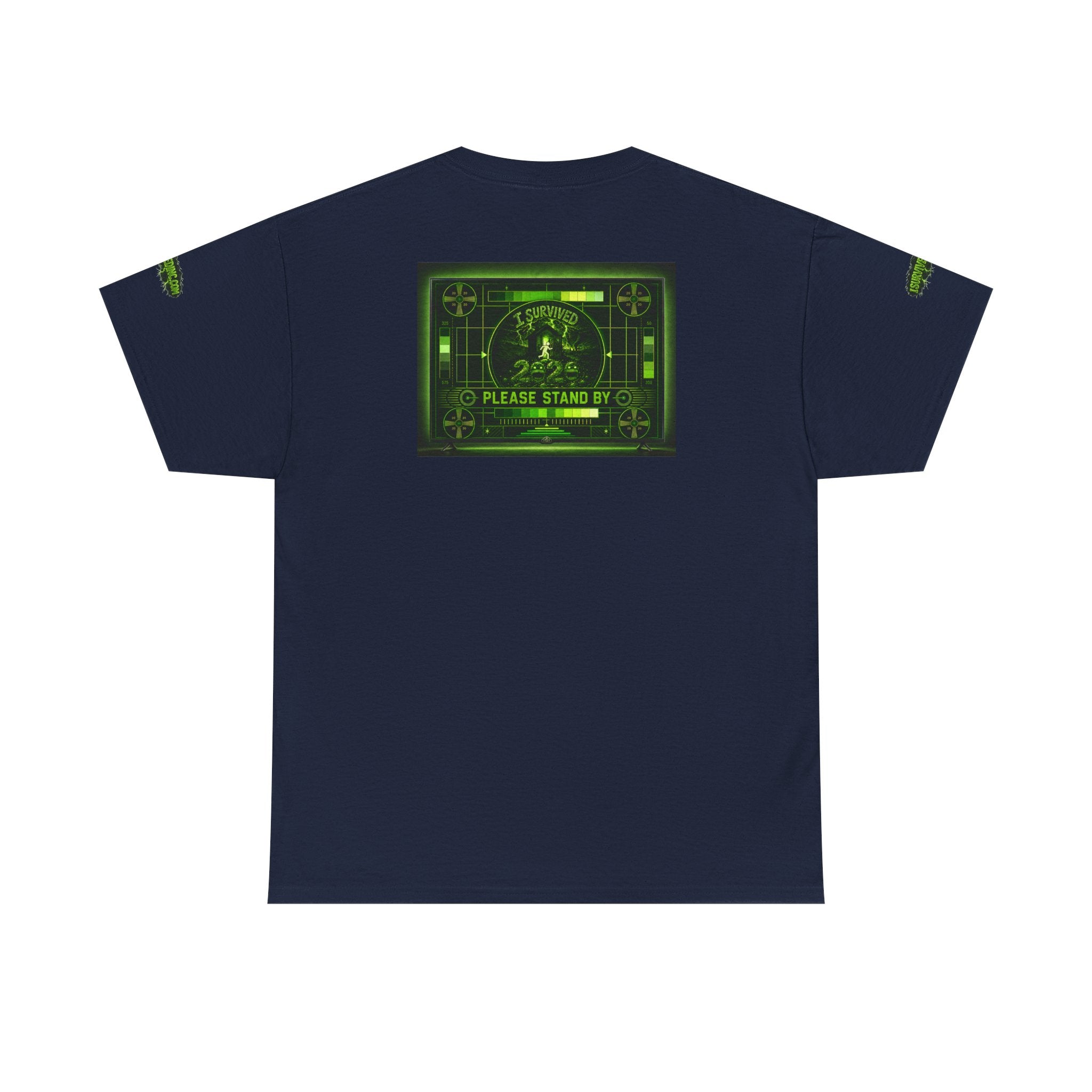 I Survived 2020 — "Please Stand By" Test Pattern Toxic Signal Tee Special Edition Summer Premiere Unisex Heavy Cotton Tee