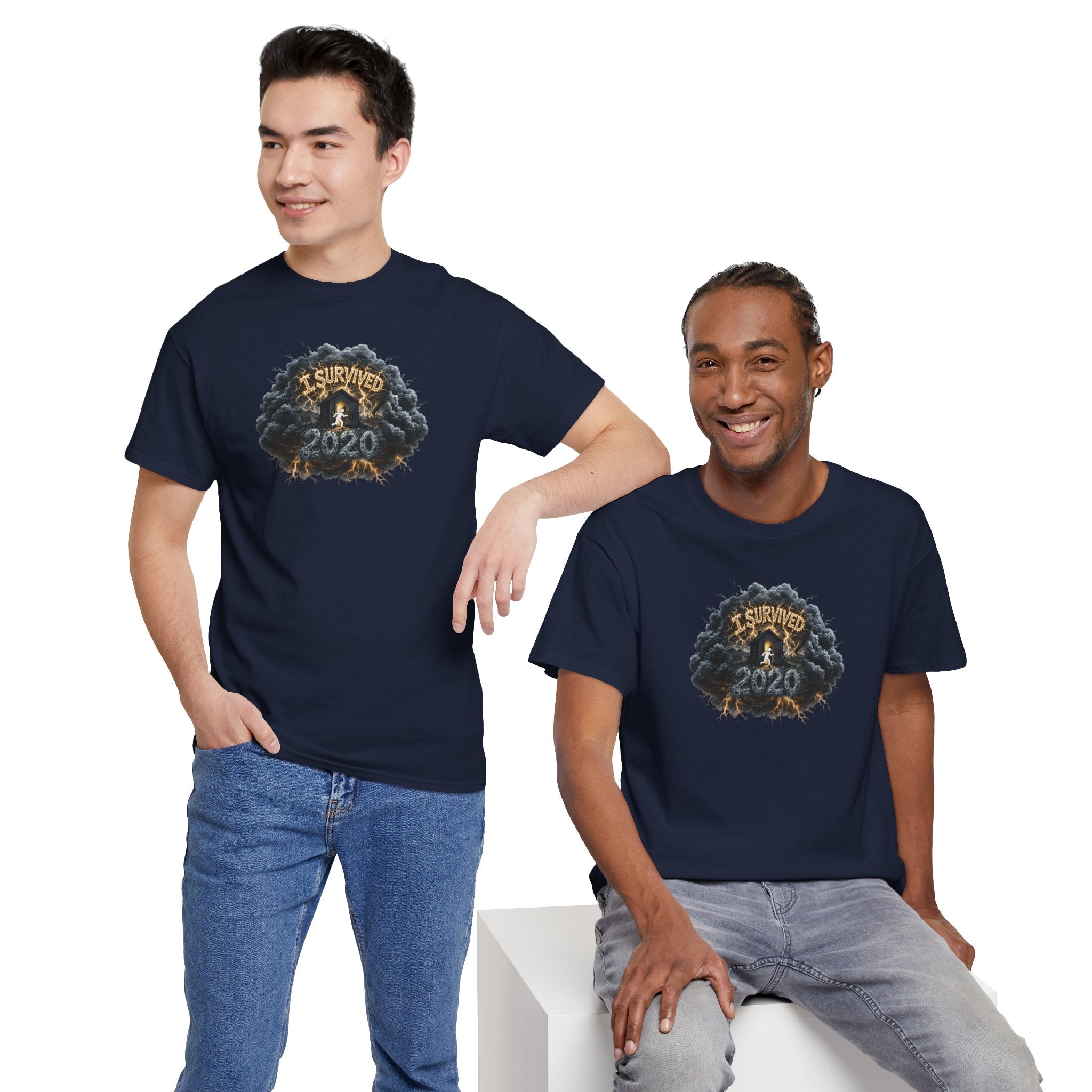 I Survived 2020 —  Original PILOT Design: Director's Cut Unisex Heavy Cotton Tee