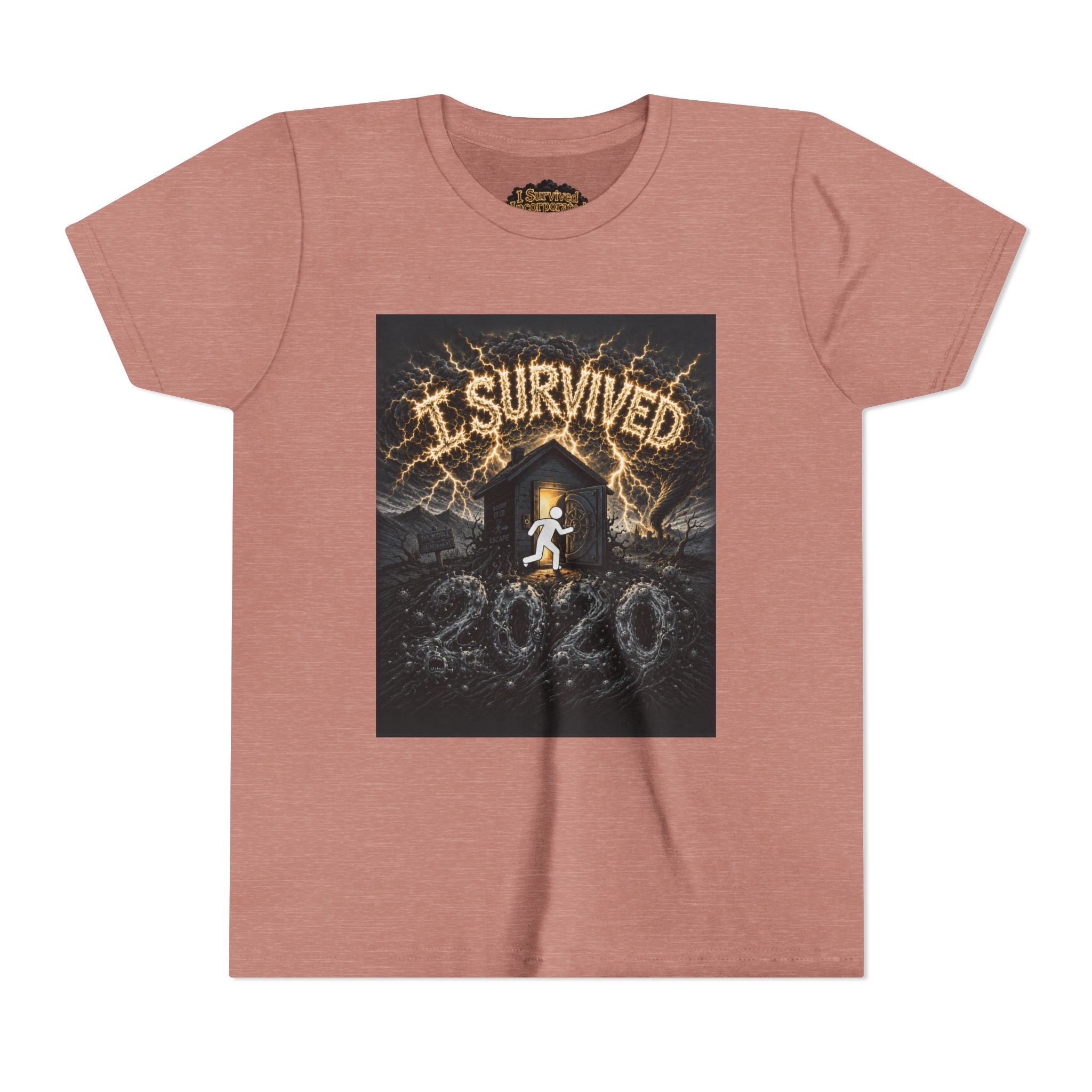 I Survived 2020 — Original Design Teaser Tee | Season 1 Premiere Drop Youth Short Sleeve Tee