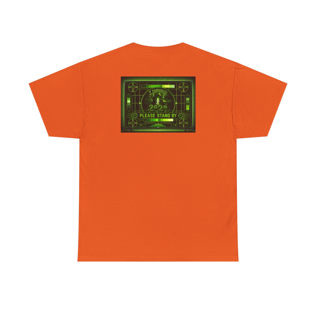 I Survived 2020 — "Please Stand By" Test Pattern Toxic Signal Tee Summer Premiere Unisex Heavy Cotton Tee
