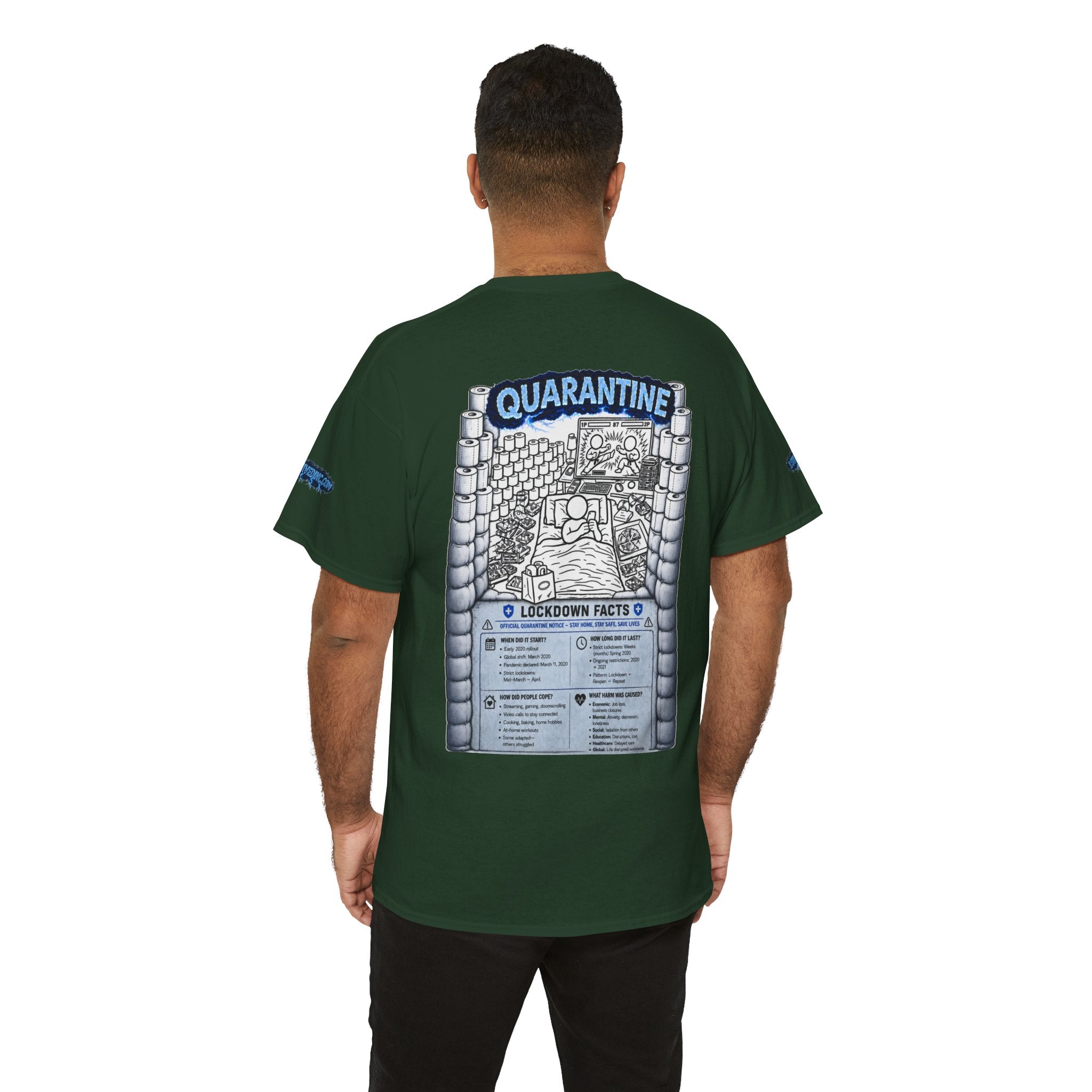 I Survived 2020 — LOCKDOWN S3:E1: Director's Cut Special Edition "Quarantine" Unisex Heavy Cotton Tee