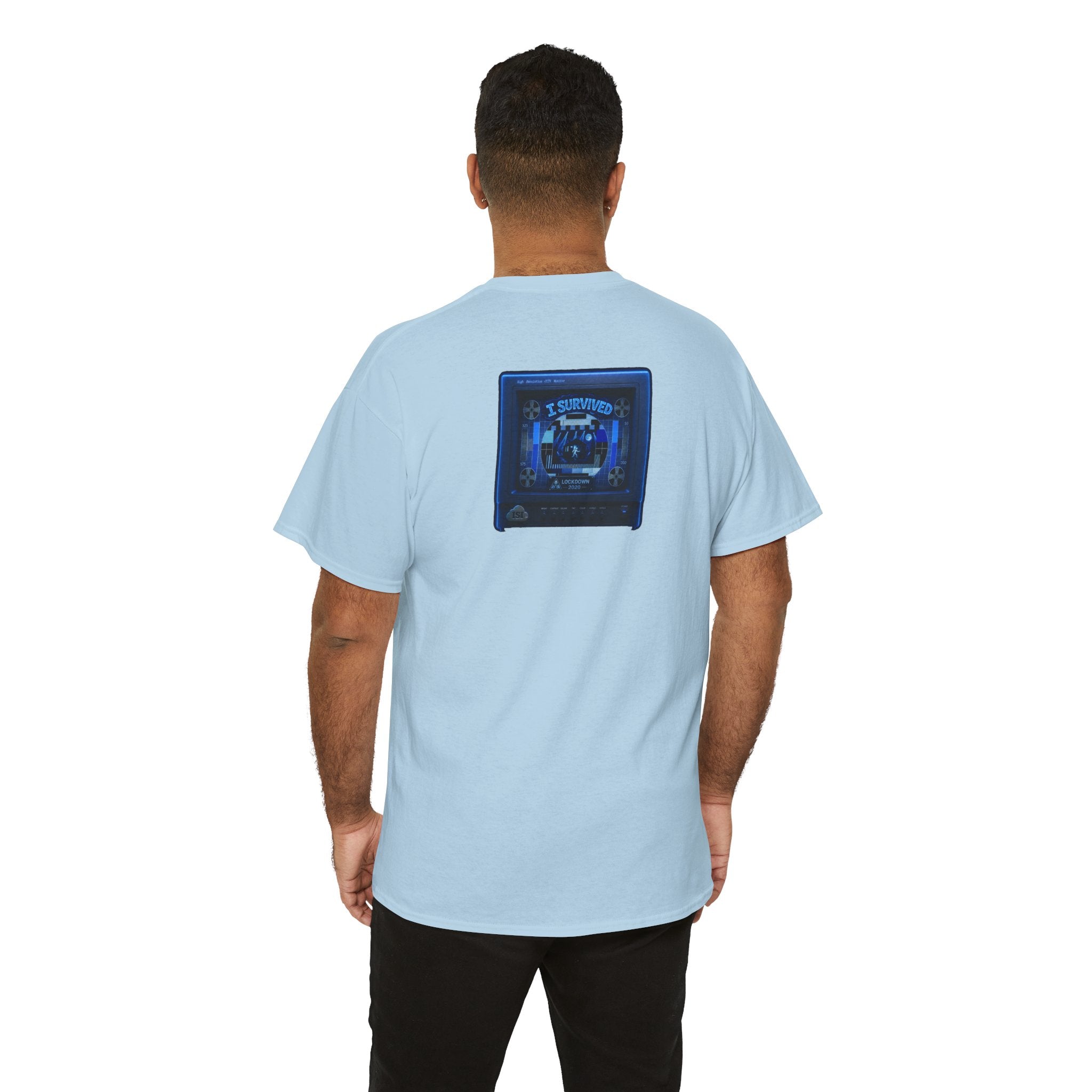 I Survived 2020 — "Please Stand By" Test Pattern Tee Lockdown Surveillance Edition Summer Exclusive Unisex Heavy Cotton Tee