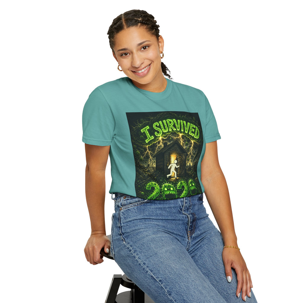 I Survived 2020 — S1:E3 "The Jab!" | Pandemic Edition Unisex Garment-Dyed T-shirt