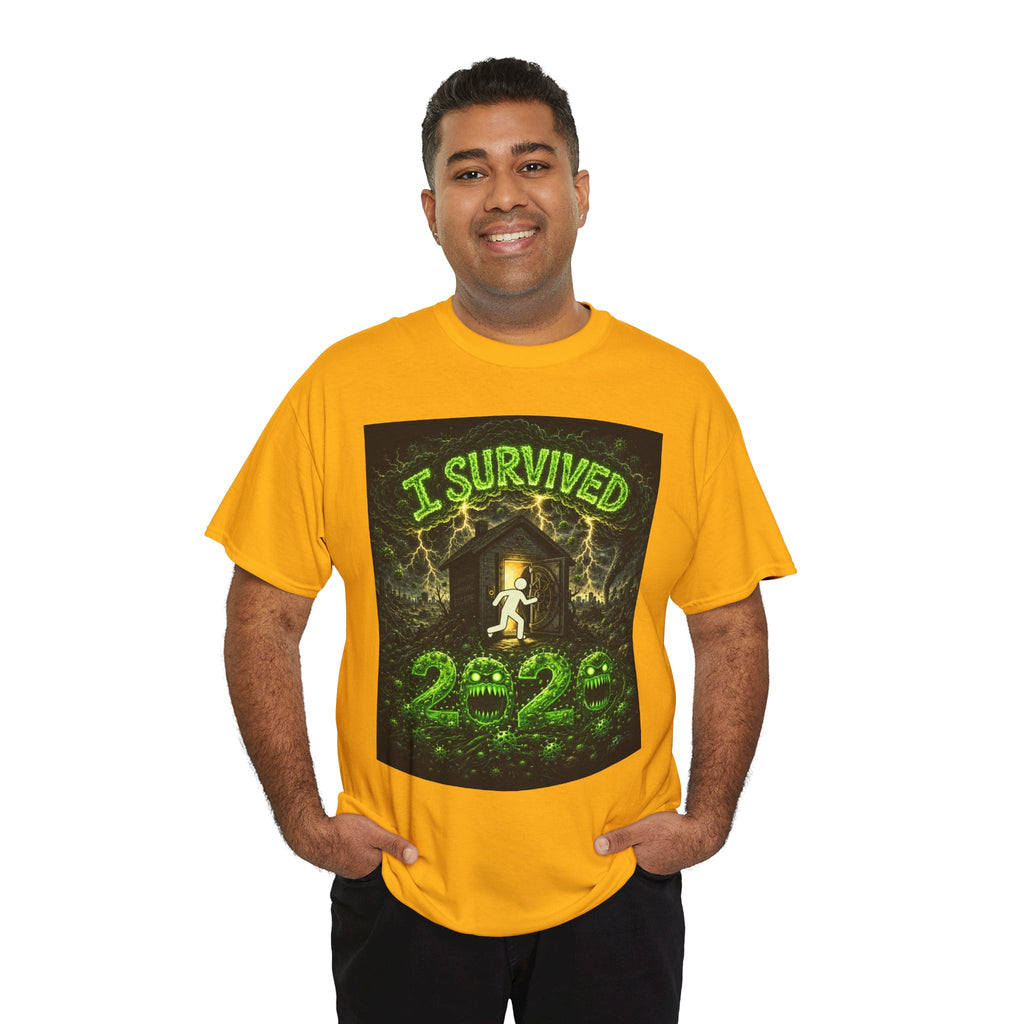 I Survived 2020 — S1:E2 "The Coming of COVID" | Pandemic Edition Unisex Heavy Cotton Tee
