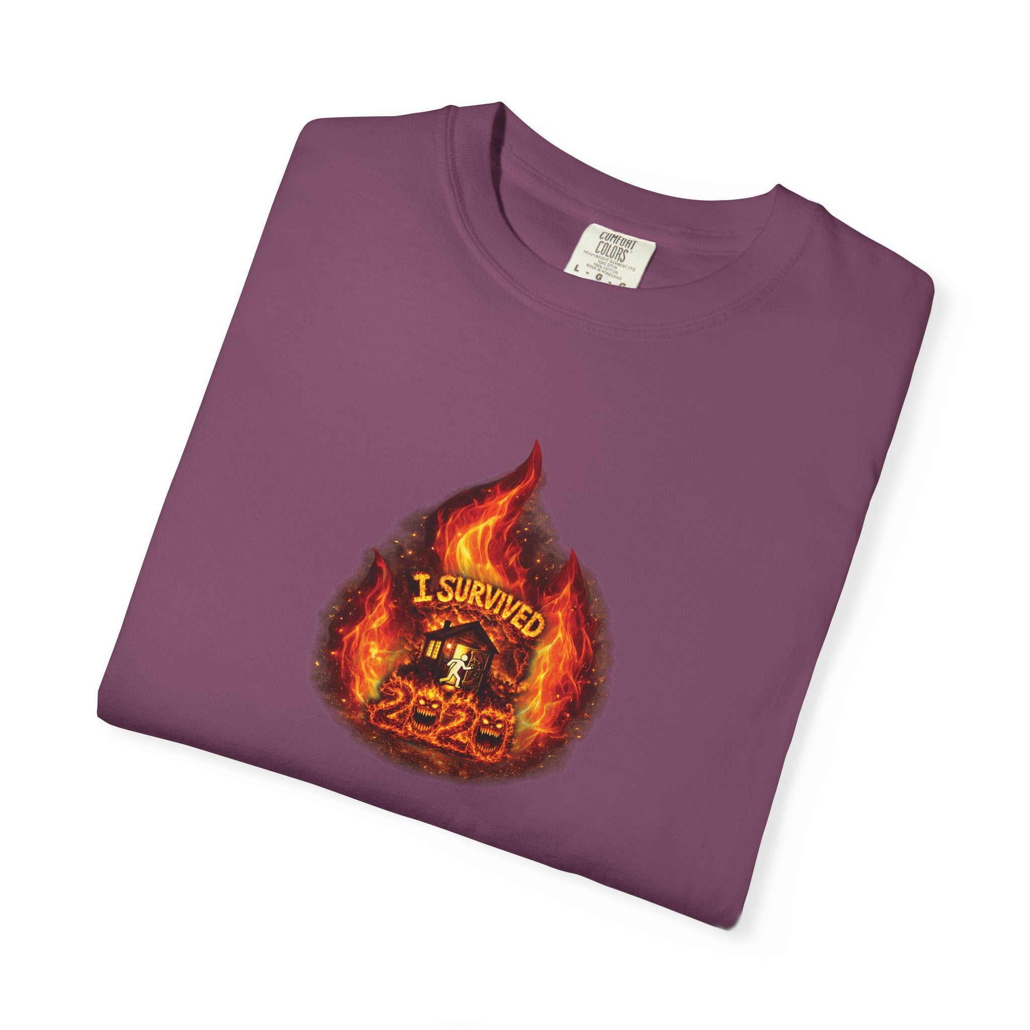 I Survived 2020 — WILDFIRES S2:E3: Director's Cut "The California Wildfires" Memorial Unisex Garment-Dyed T-shirt