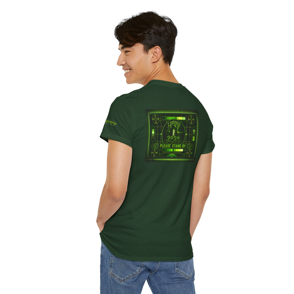 I Survived 2020 — "Please Stand By" Test Pattern Toxic Signal Tee Special Edition Summer Premiere Unisex Heavy Cotton Tee