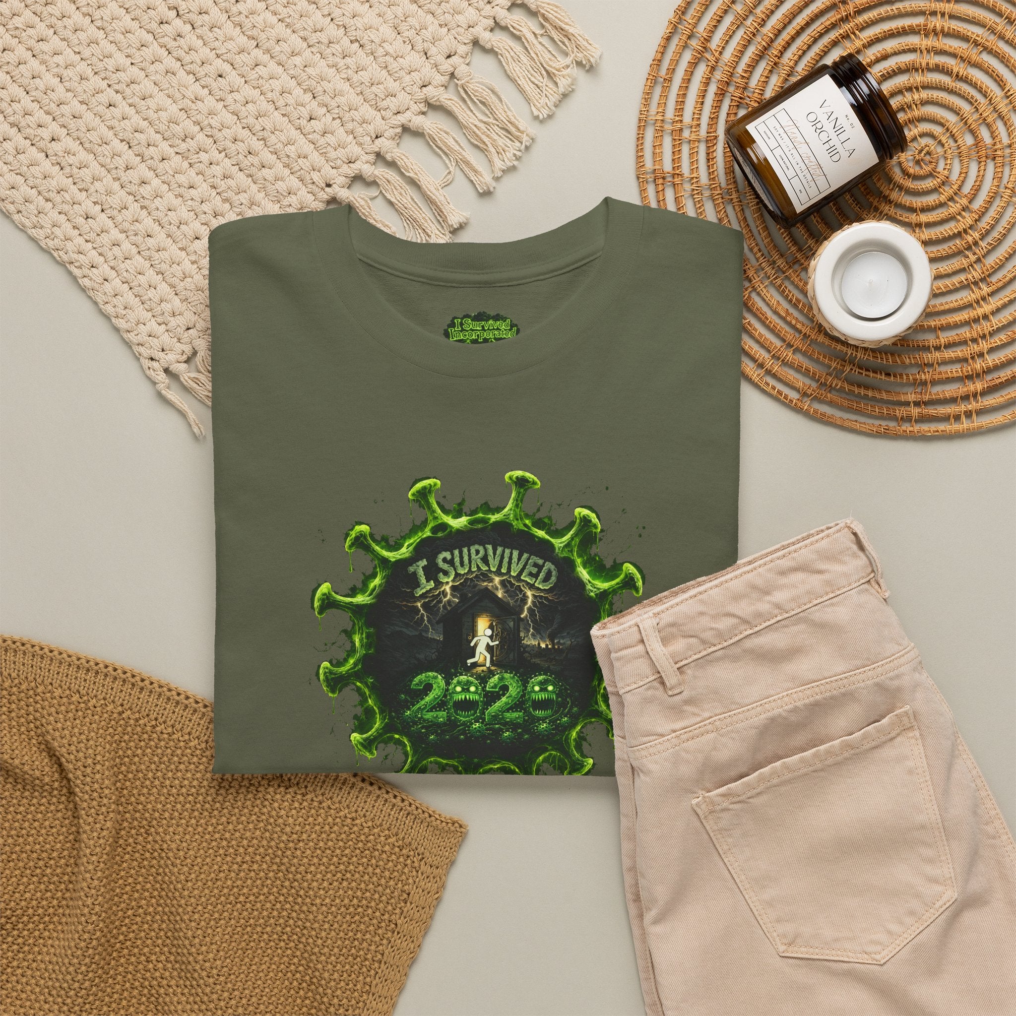 I Survived 2020 — PANDEMIC S1:E4: Director's Cut Special Edition "Mask Madness" Unisex Heavy Cotton Tee