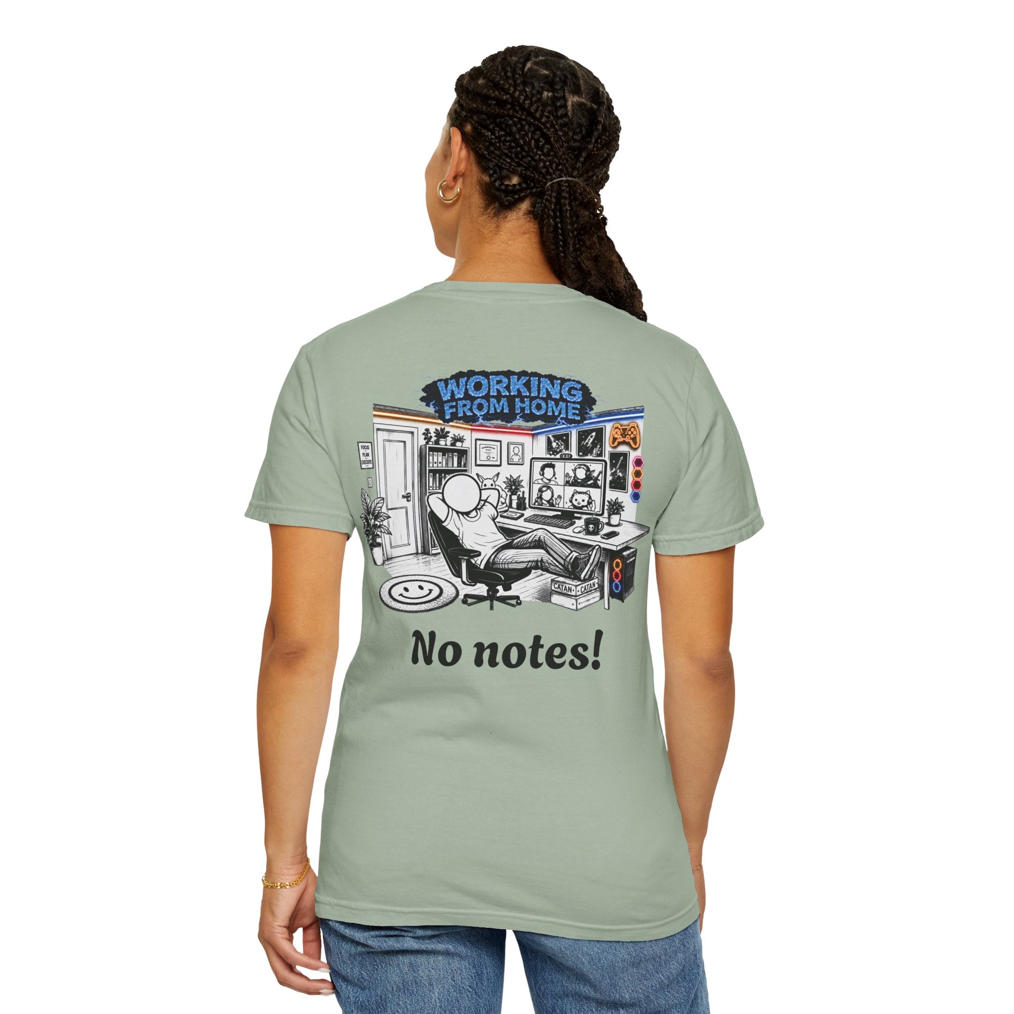 I Survived 2020 — LOCKDOWN S3:E4: "Working From Home" Unisex Garment-Dyed T-shirt