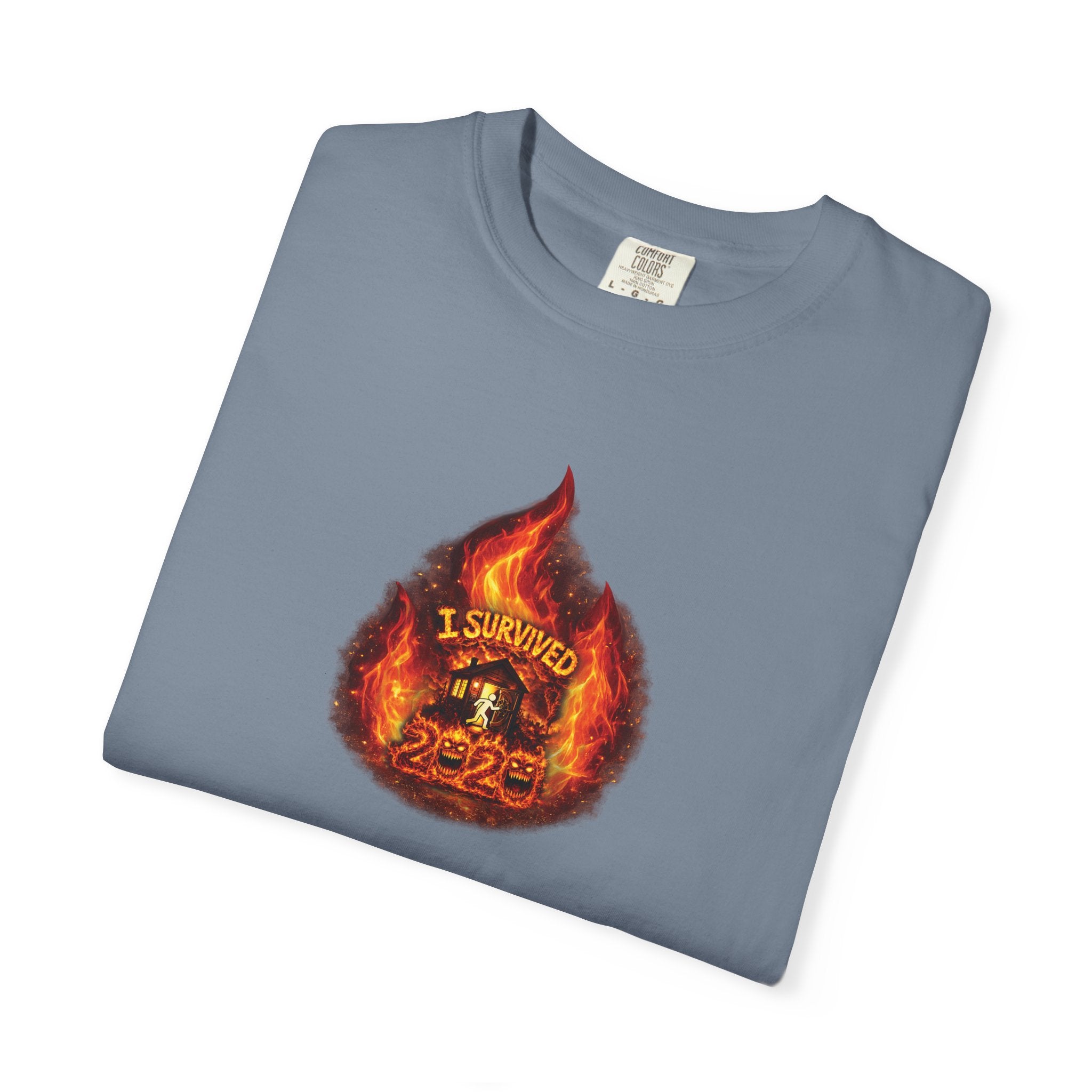 I Survived 2020 — WILDFIRES S2:E3: Director's Cut "The California Wildfires" Memorial Unisex Garment-Dyed T-shirt