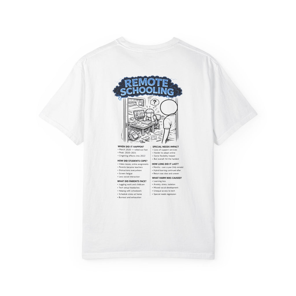 I Survived 2020 — S3:E3 "Remote Schooling" | Lockdown Edition Documentary Unisex Garment-Dyed T-shirt
