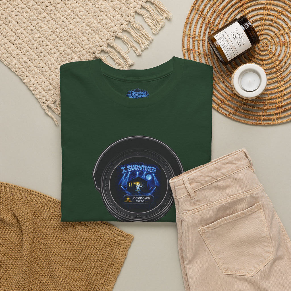 I Survived 2020 — LOCKDOWN S3:E3: Director's Cut Special Edition "Working From Home" Unisex Heavy Cotton Tee