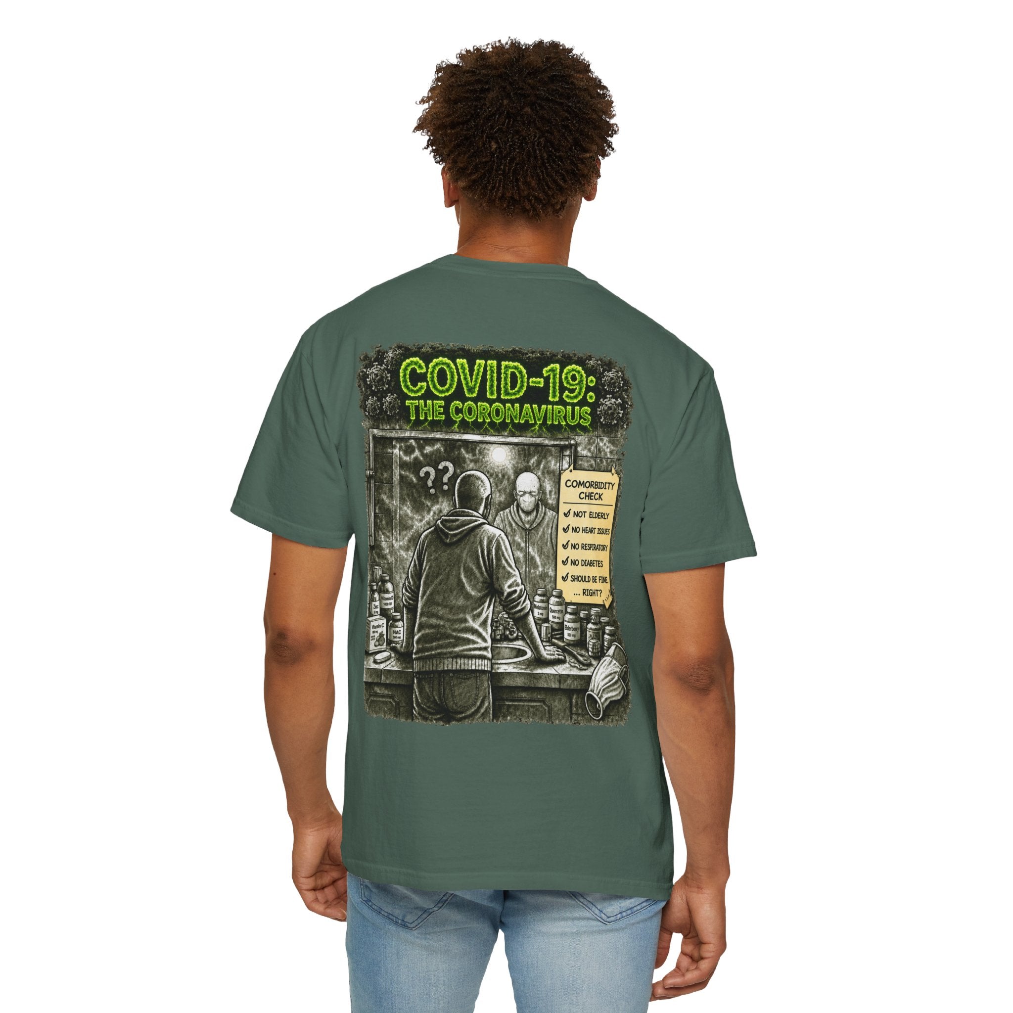 I Survived 2020 —  PANDEMIC S1:E1: Director's Cut "COVID-19: The Coronavirus" Unisex Garment-Dyed T-shirt