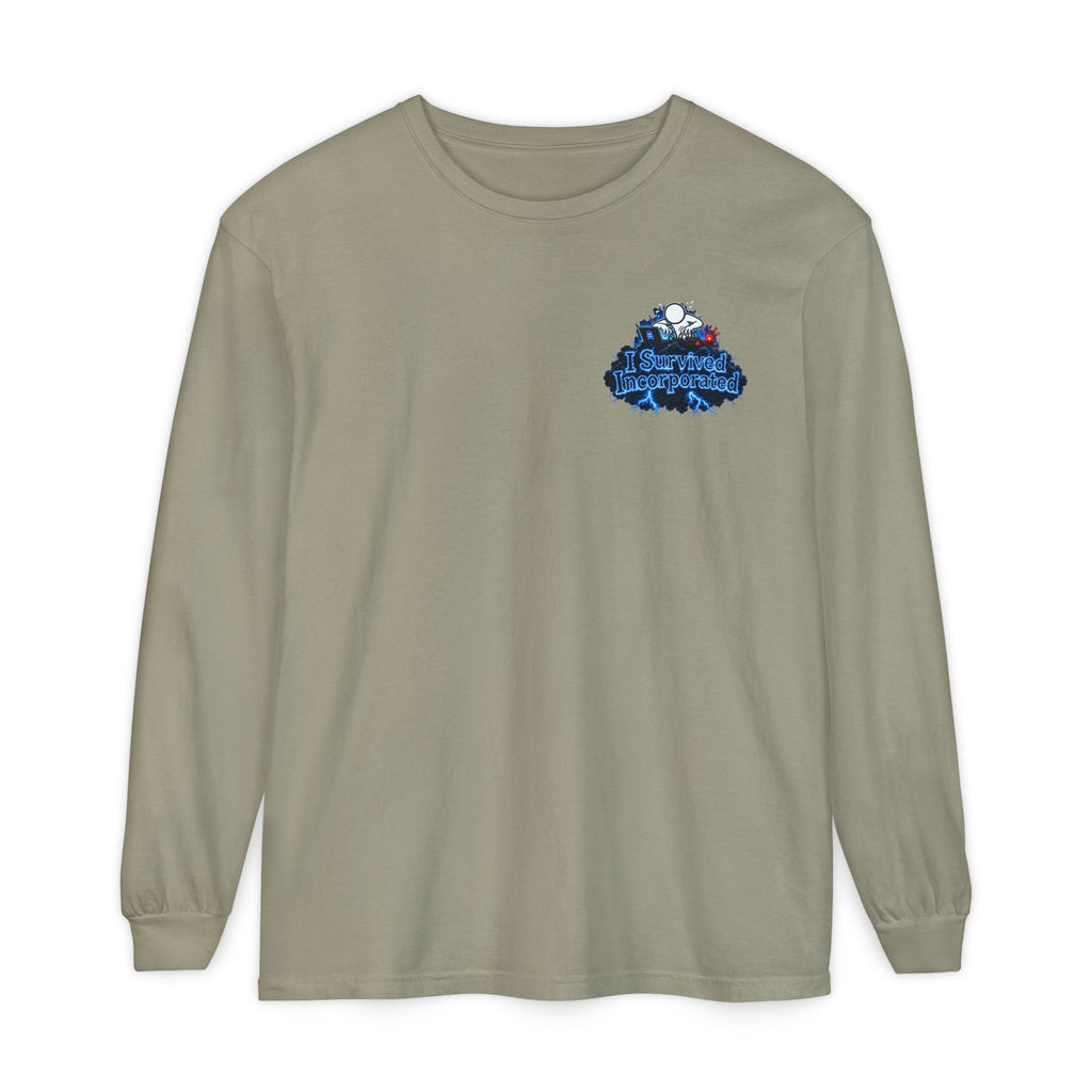 I Survived 2020 — "Please Stand By" Test Pattern Tee Lockdown Edition Summer Exclusive Unisex Garment-Dyed Long Sleeve T-Shirt