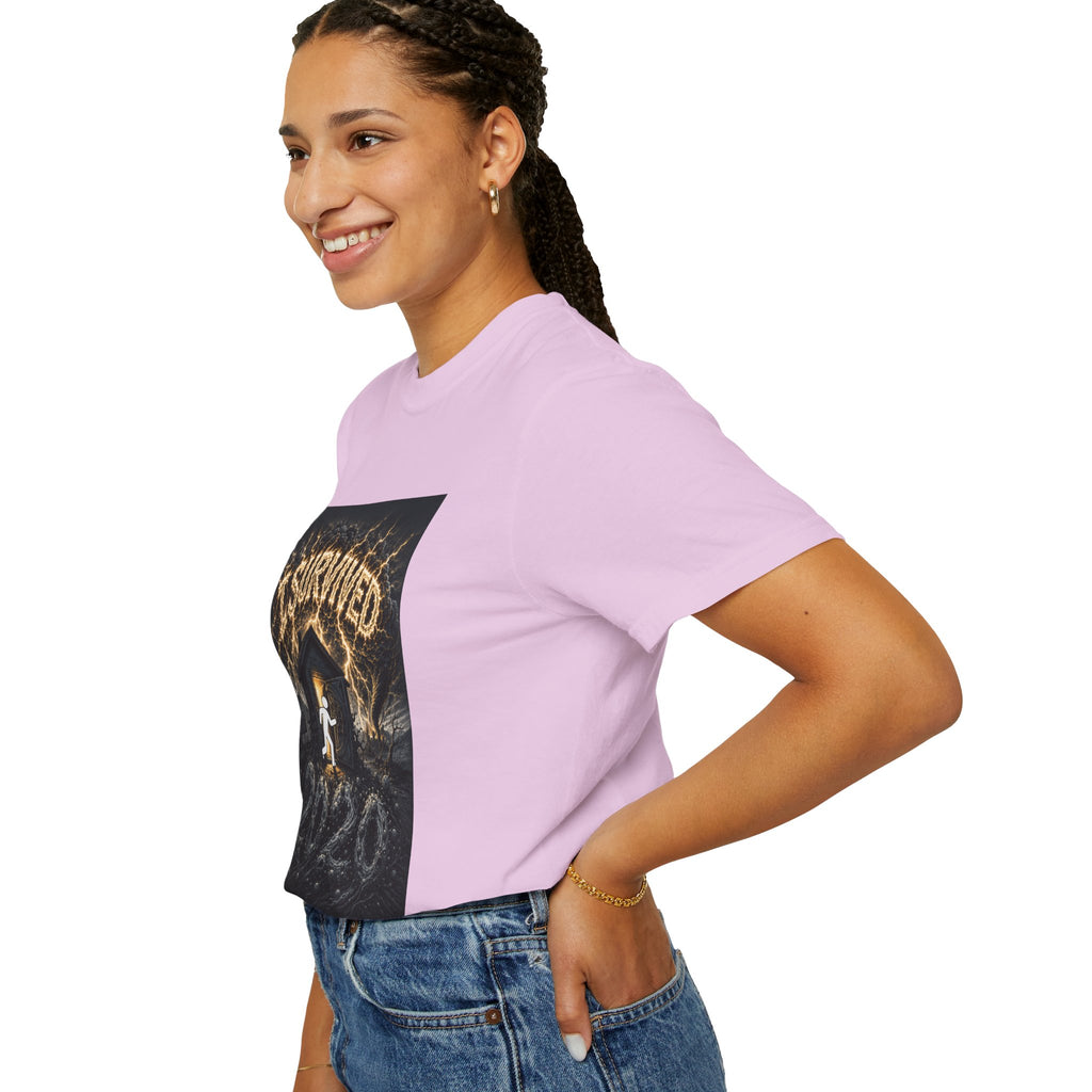 I Survived 2020 — Original Design Teaser Tee | Season 1 Premiere Drop Unisex Garment-Dyed T-shirt