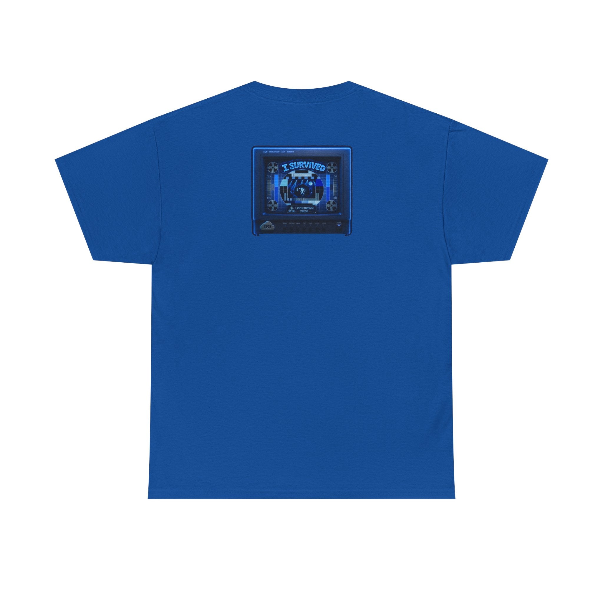 I Survived 2020 — "Please Stand By" Test Pattern Tee Lockdown Surveillance Edition Summer Exclusive Unisex Heavy Cotton Tee