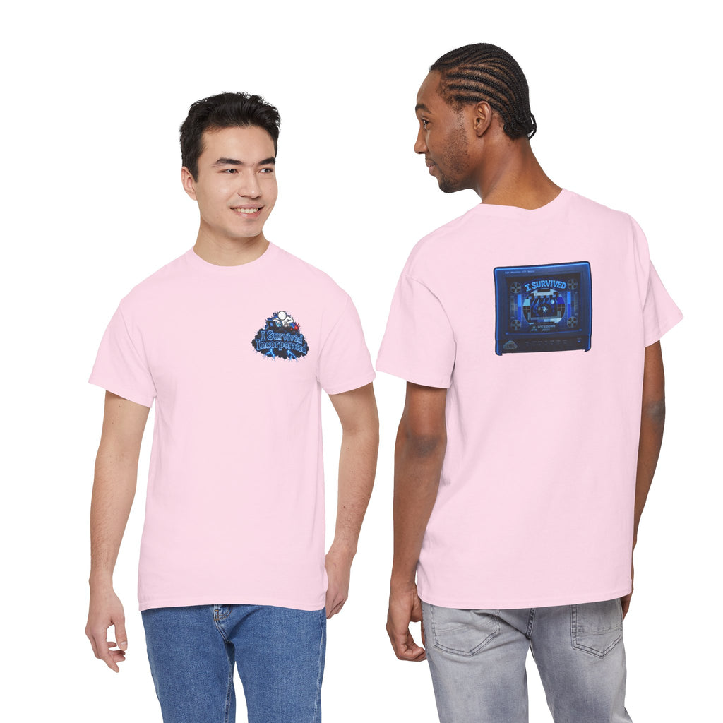 I Survived 2020 — "Please Stand By" Test Pattern Tee Lockdown Surveillance Edition Summer Exclusive Unisex Heavy Cotton Tee