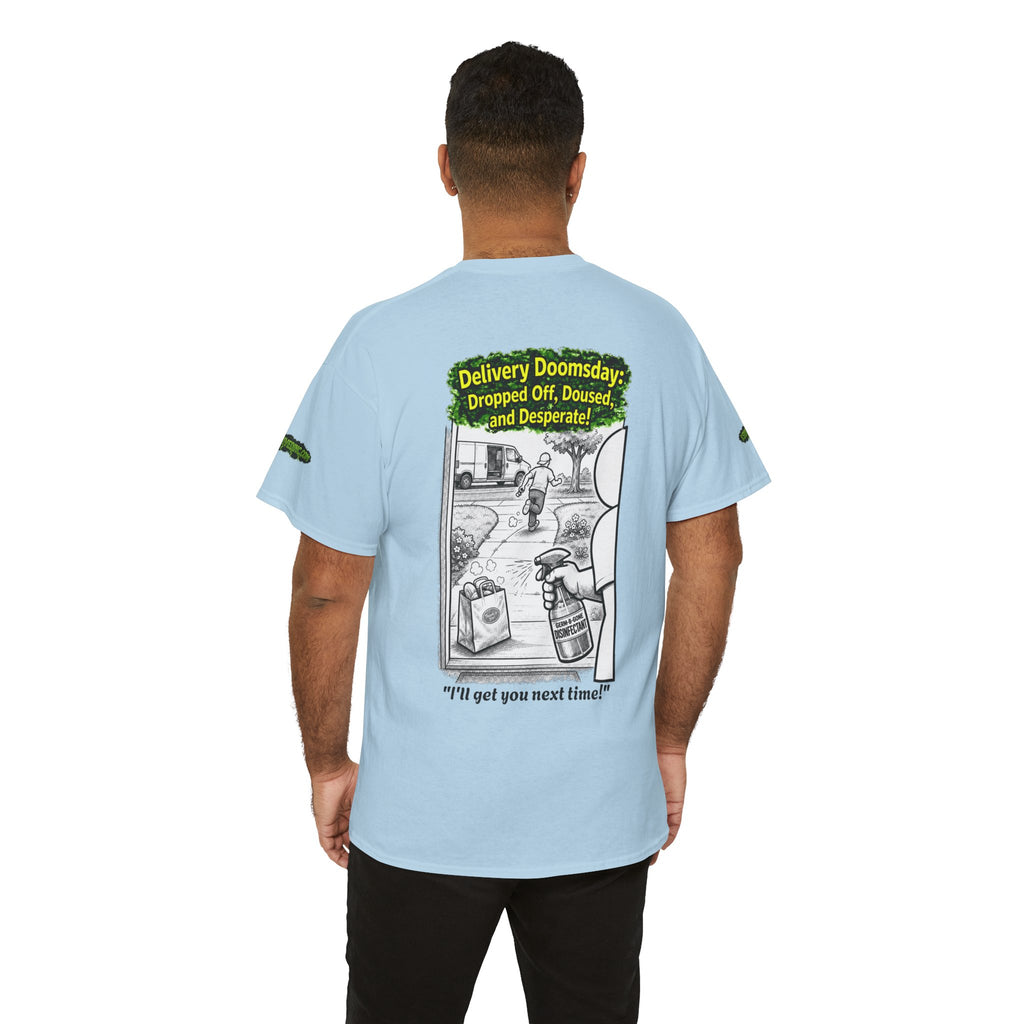 Sobreviví al 2020 — T1:E5 "El día del juicio final de las entregas" | Camiseta unisex de algodón pesado (Edición Pandemia) (EDICIÓN ESPECIAL)