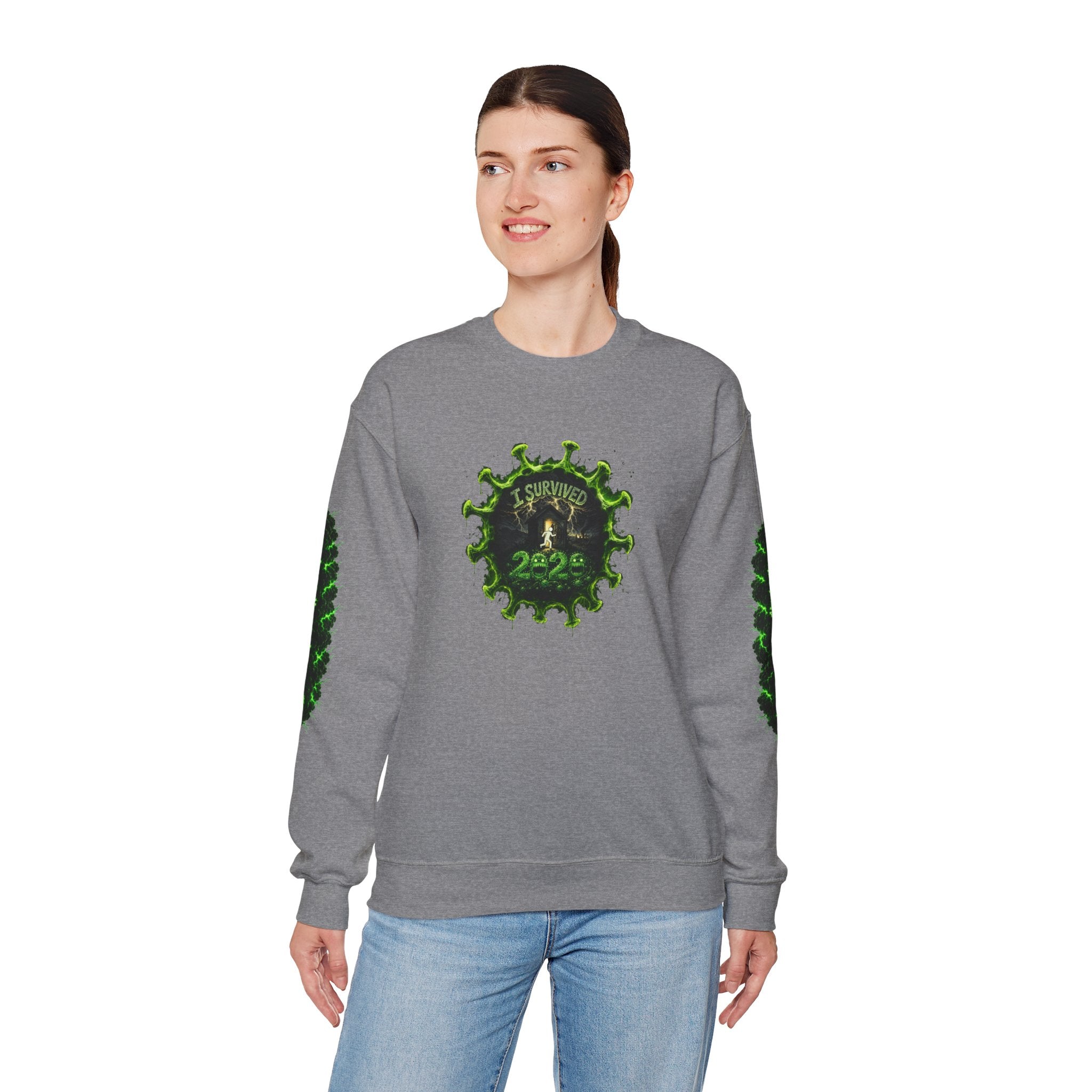 I Survived 2020 — PANDEMIC S1:E2: Director's Cut "The Coming of COVID" Unisex Heavy Blend™ Crewneck Sweatshirt