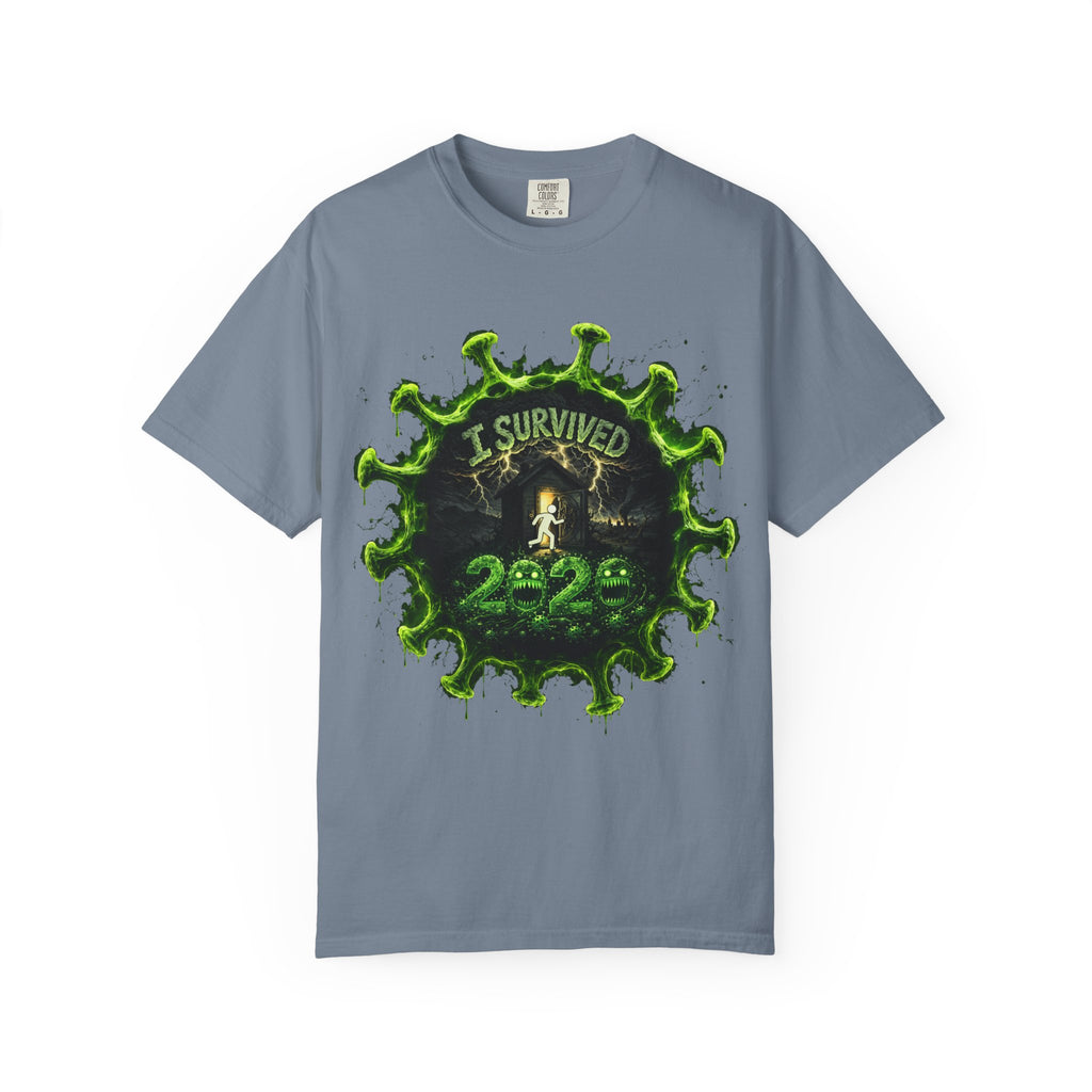 I Survived 2020 — Director's Cut S1:E3 "The Jab!" | Pandemic Edition Unisex Garment-Dyed T-shirt