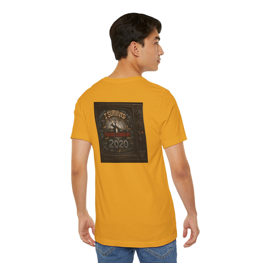 I Survived 2020 — "Please Stand By" Test Pattern Tee Summer Premier Unisex Jersey Short Sleeve Tee