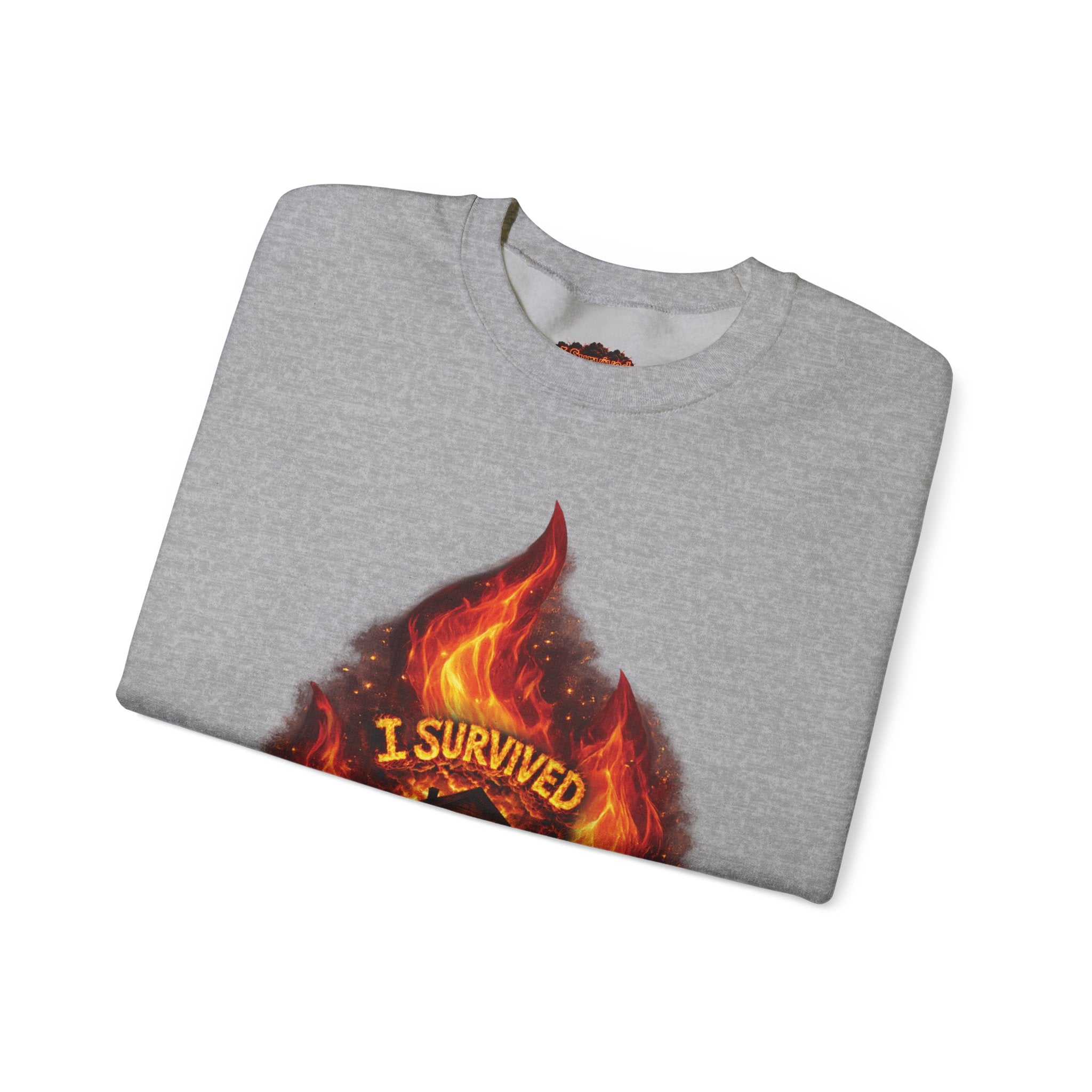 I Survived 2020 — Director's Cut S2:E3 "The California Wildfires" | Wildfire Edition Memorial Unisex Heavy Blend™ Crewneck Sweatshirt