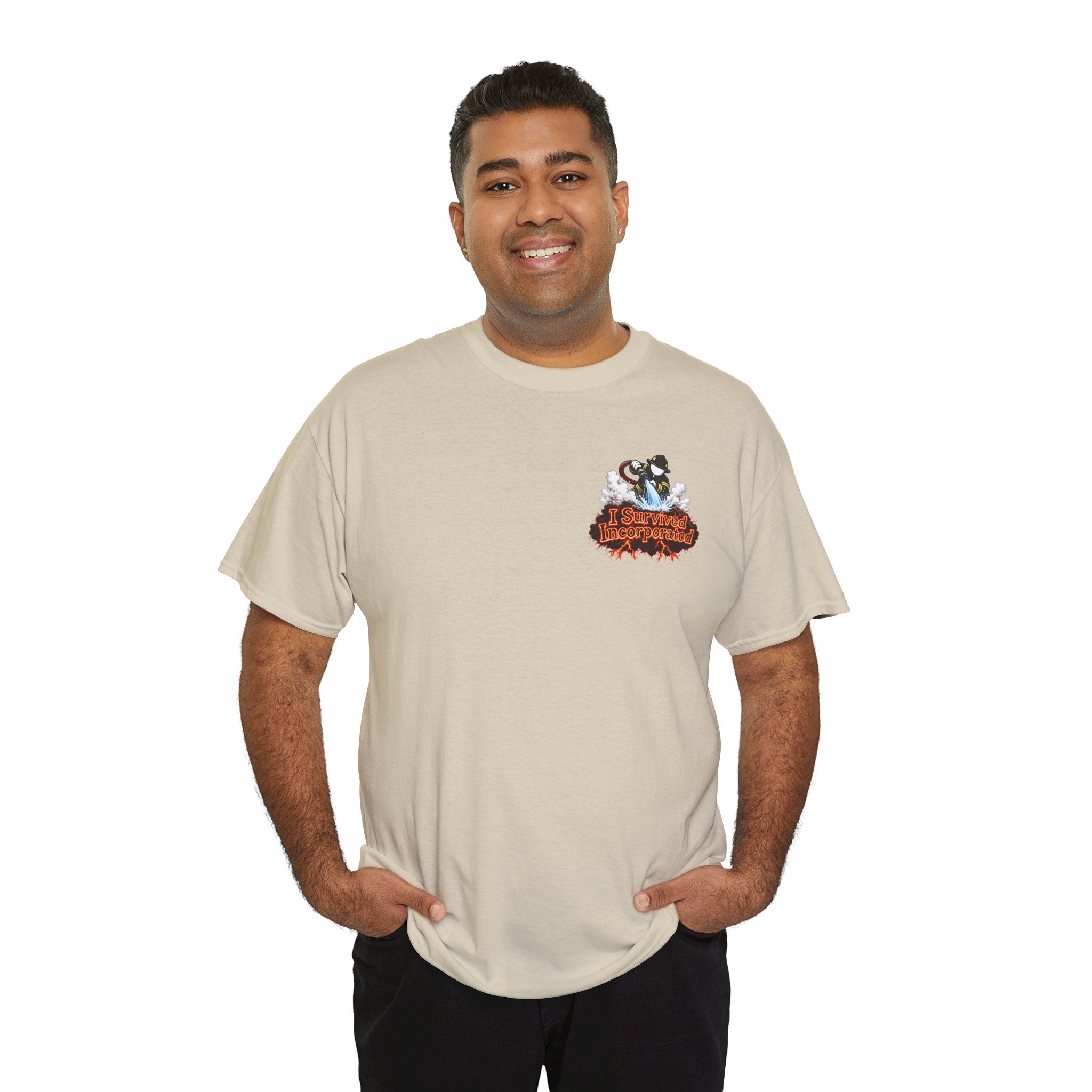 I Survived 2020 — "Please Stand By" Test Pattern Tee Wildfire Signal Edition Summer Premiere Unisex Heavy Cotton Tee