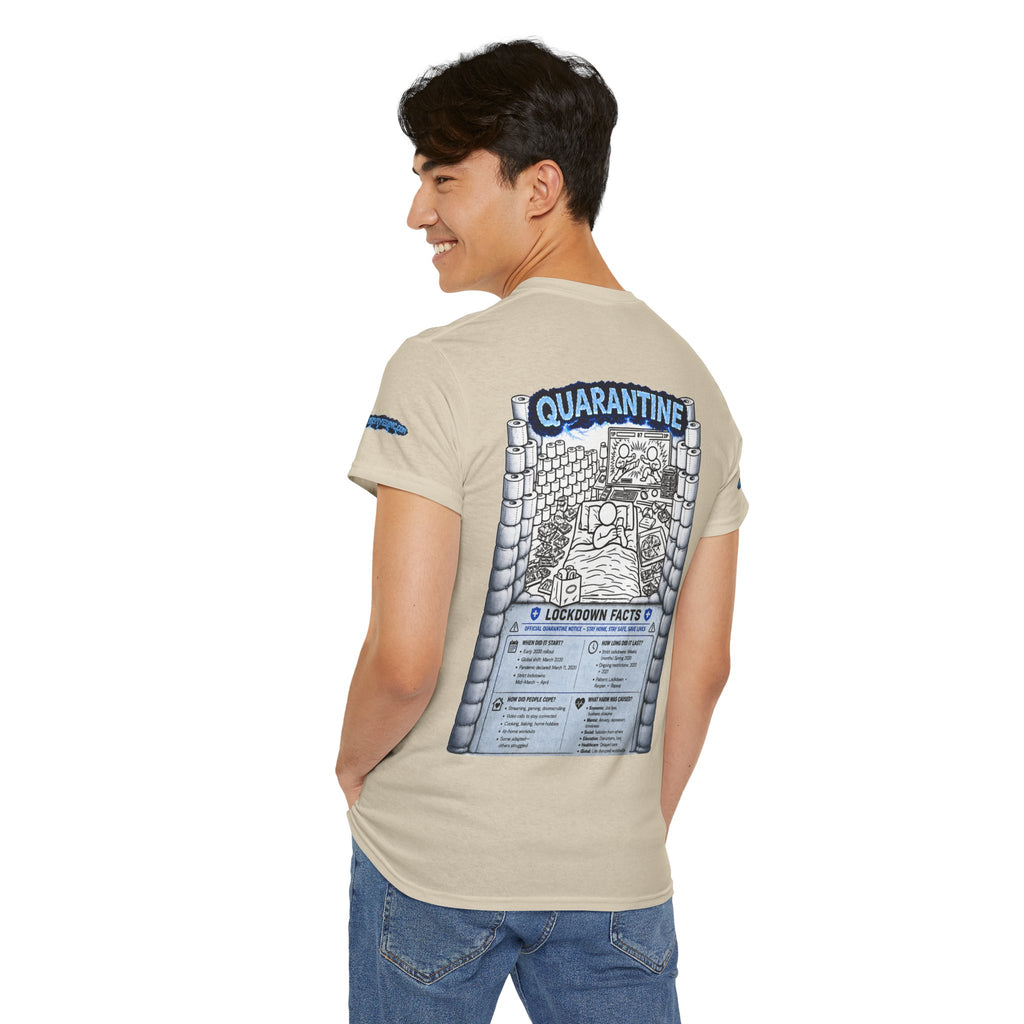 I Survived 2020 — LOCKDOWN S3:E1: Director's Cut Special Edition "Quarantine" Unisex Heavy Cotton Tee