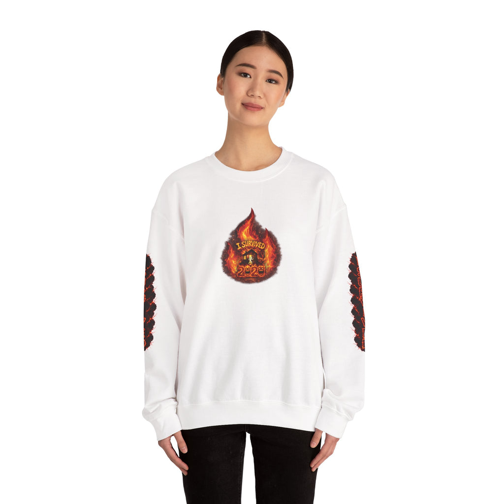 I Survived 2020 — WILDFIRES S2:E2: Director's Cut "The Bobcat Fire" Memorial Unisex Heavy Blend™ Crewneck Sweatshirt