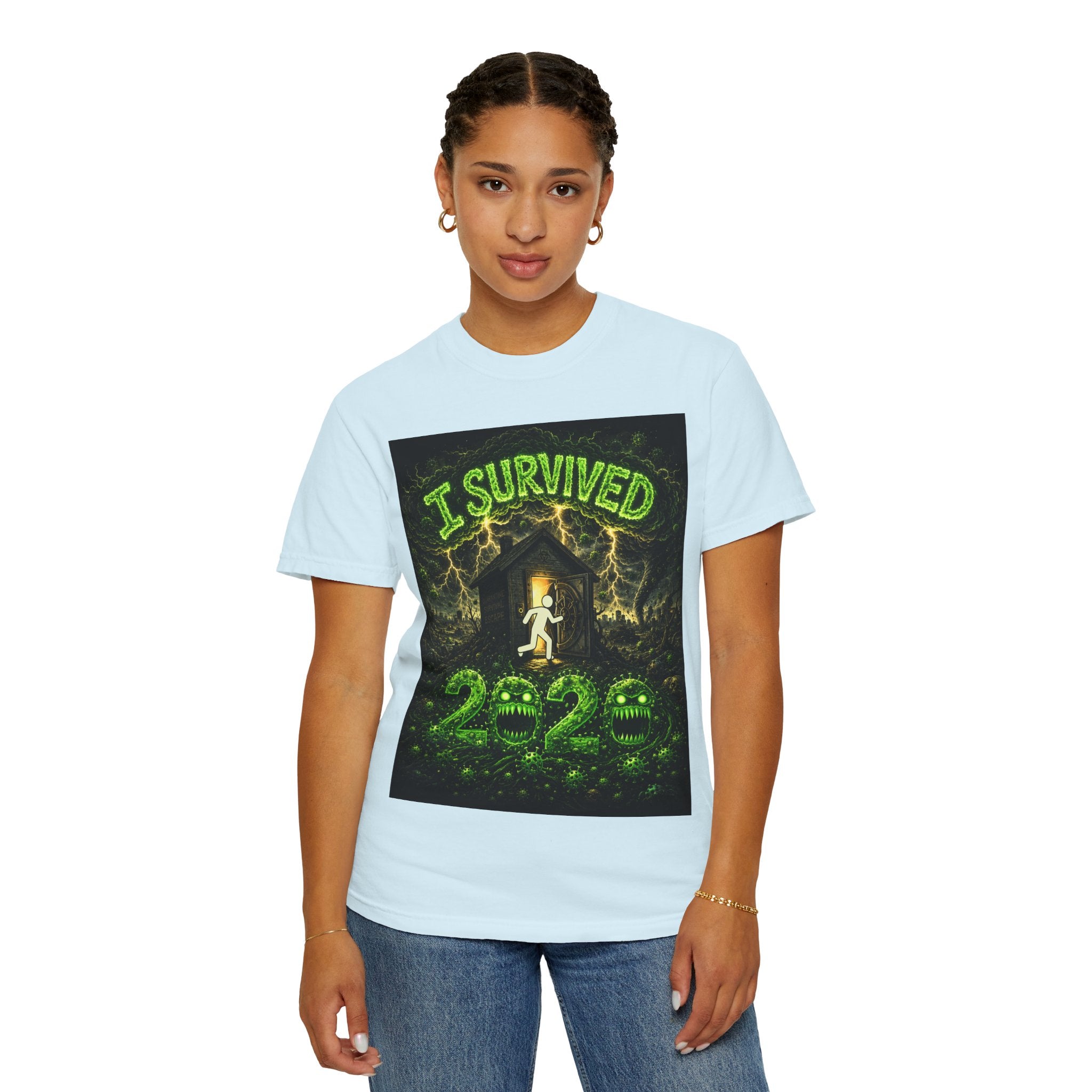 I Survived 2020 — S1:E3 "The Jab!" | Pandemic Edition Unisex Garment-Dyed T-shirt