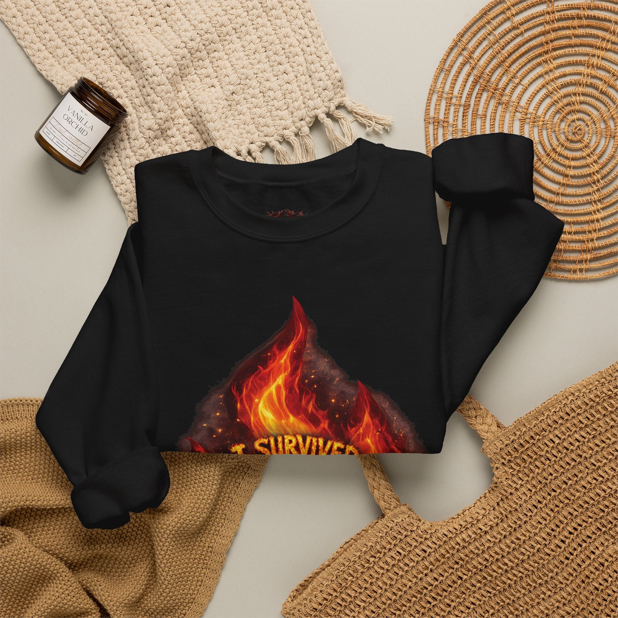 I Survived 2020 — Director's Cut S2:E1 "Berry Creek" | Wildfire Edition Memorial Unisex Heavy Blend™ Crewneck Sweatshirt
