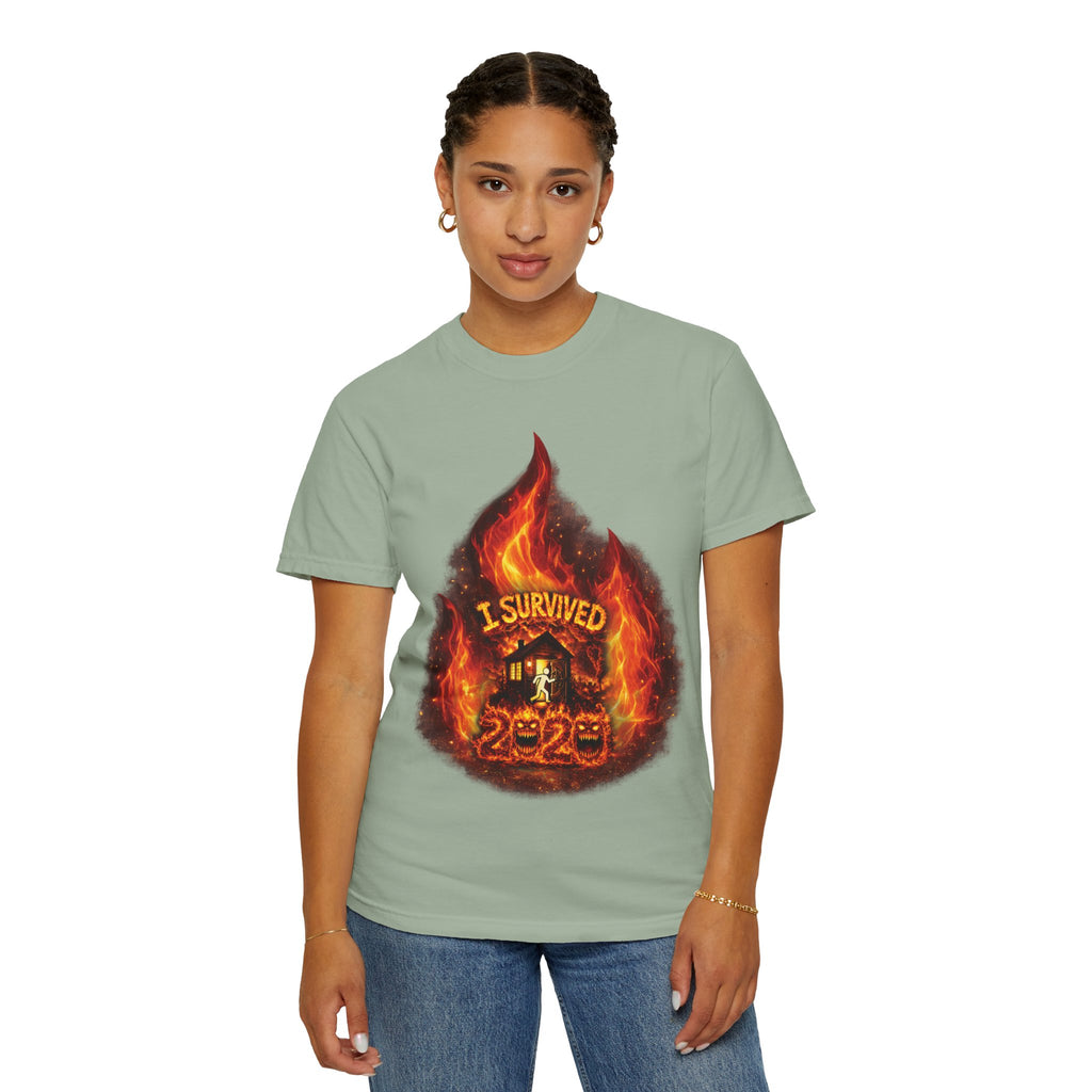 I Survived 2020 — Director's Cut S2:E1 "Berry Creek" | Wildfire Edition Memorial Unisex Garment-Dyed T-shirt